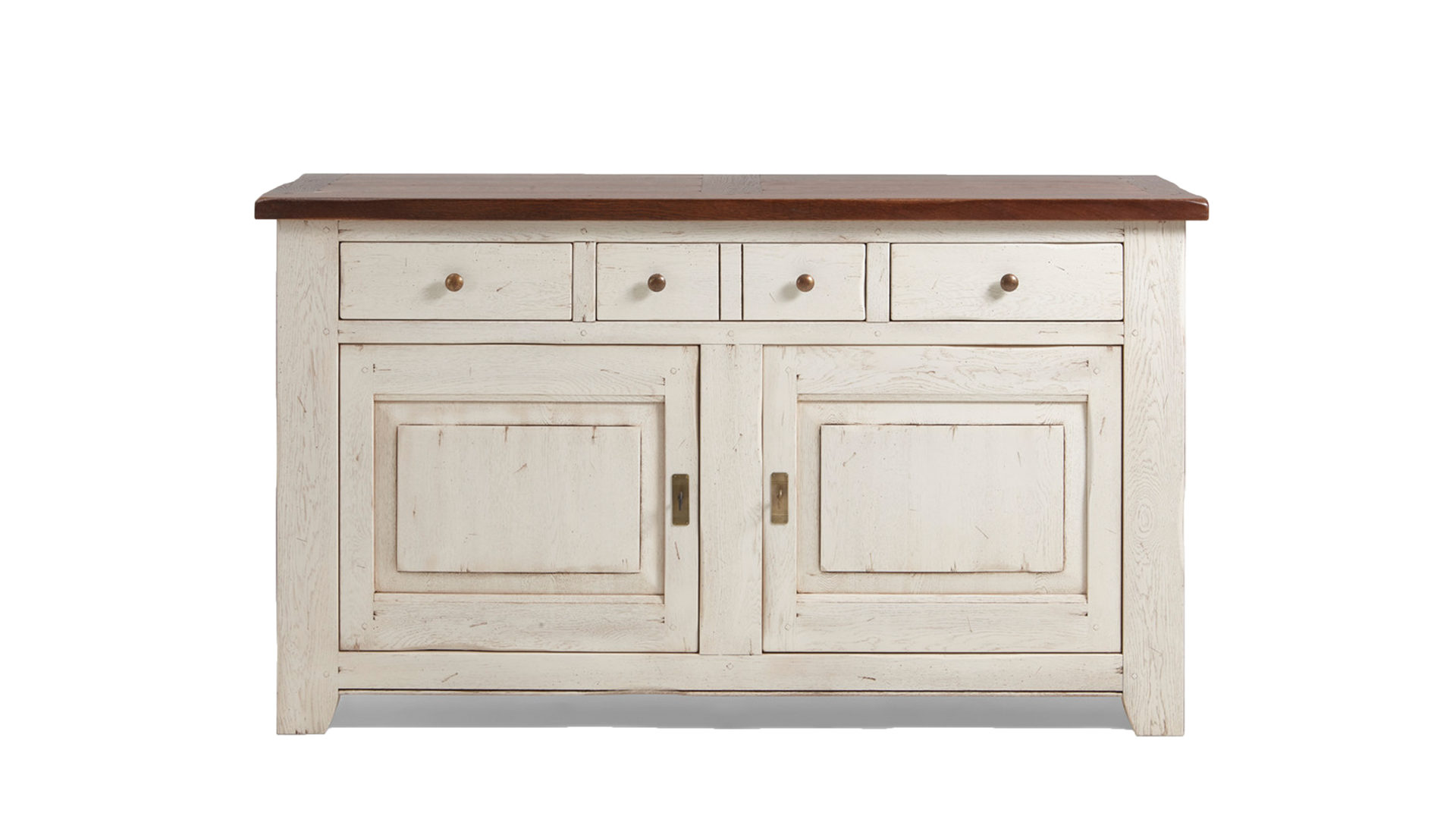 Sideboard Im Landhausstil Bzw Kommode Ivory Walnussfarbenes