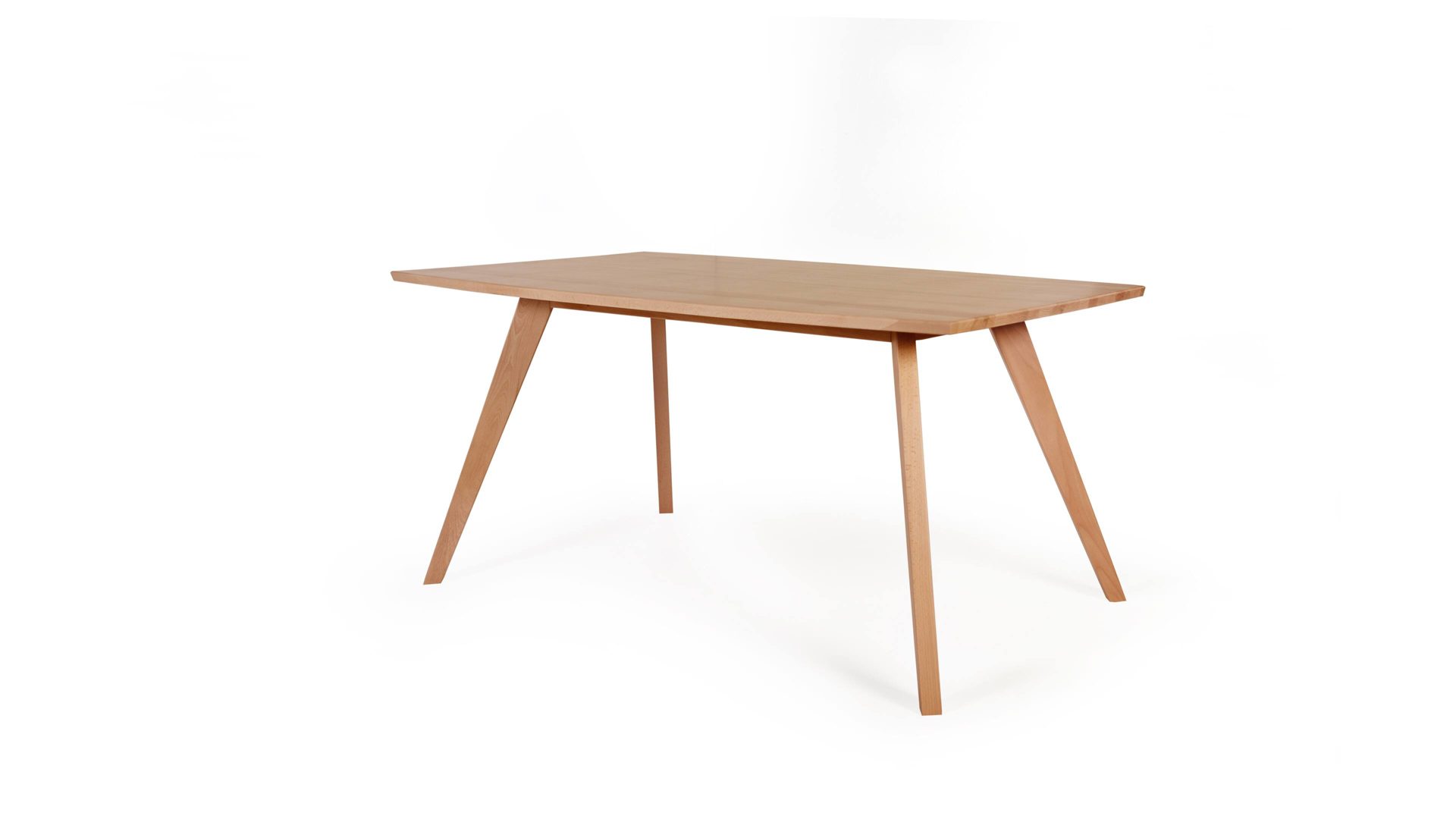 Massivholz Esstisch In Bootsform Kernbuche Ca 160 X 90 Cm