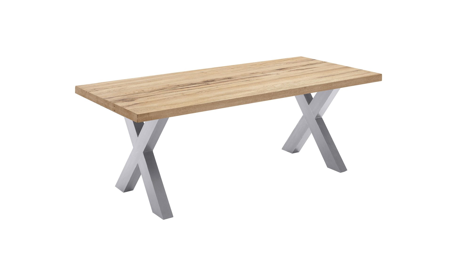 Woods Trends Esstisch Vintage Dining Massivholz Balkeneiche Edelstahl Lamstedt Cuxhaven Bremerhaven