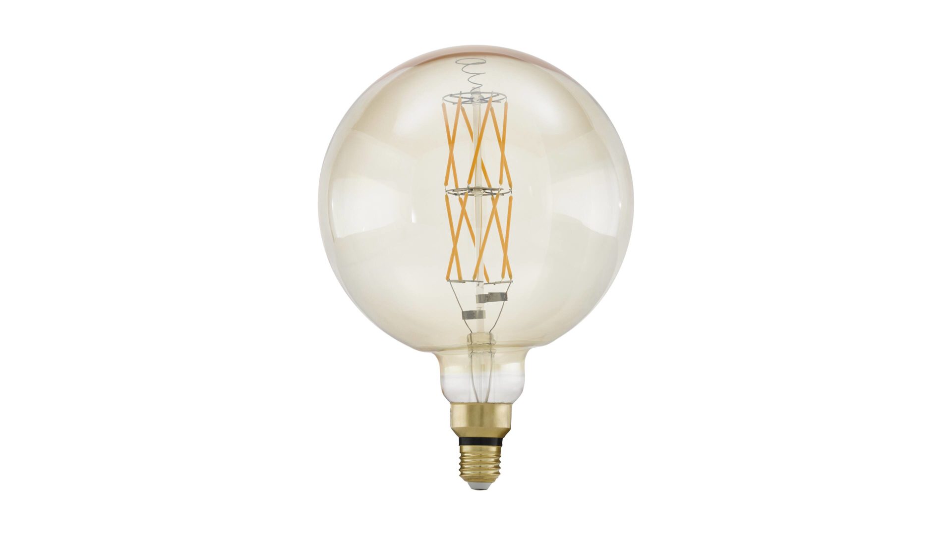 EGLO LED Leuchtmittel, warmweiß & amberfarbenes Glas – Durchmesser ca. 13 cm EGLO LED Leuchtmittel, warmweiß & amberfarbenes Glas – Durchmesser ca. 13 cm