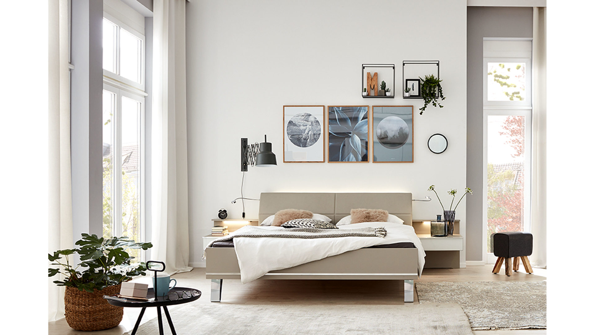 Interliving Schlafzimmer Serie 1009 Doppelbettgestell Mit