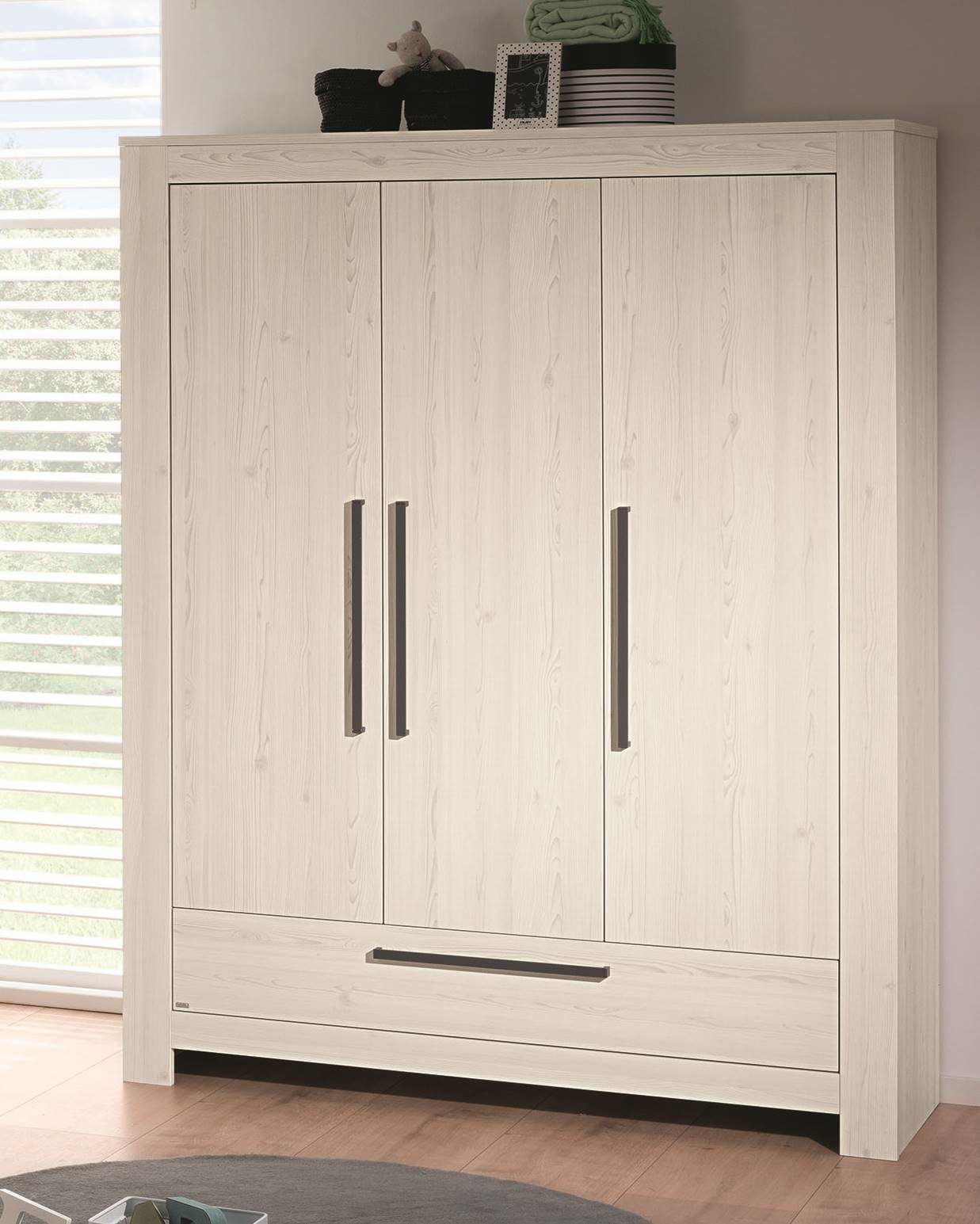 Paidi Kleiderschrank Laslo Nordic Woodfarbene Melaminoberflachen