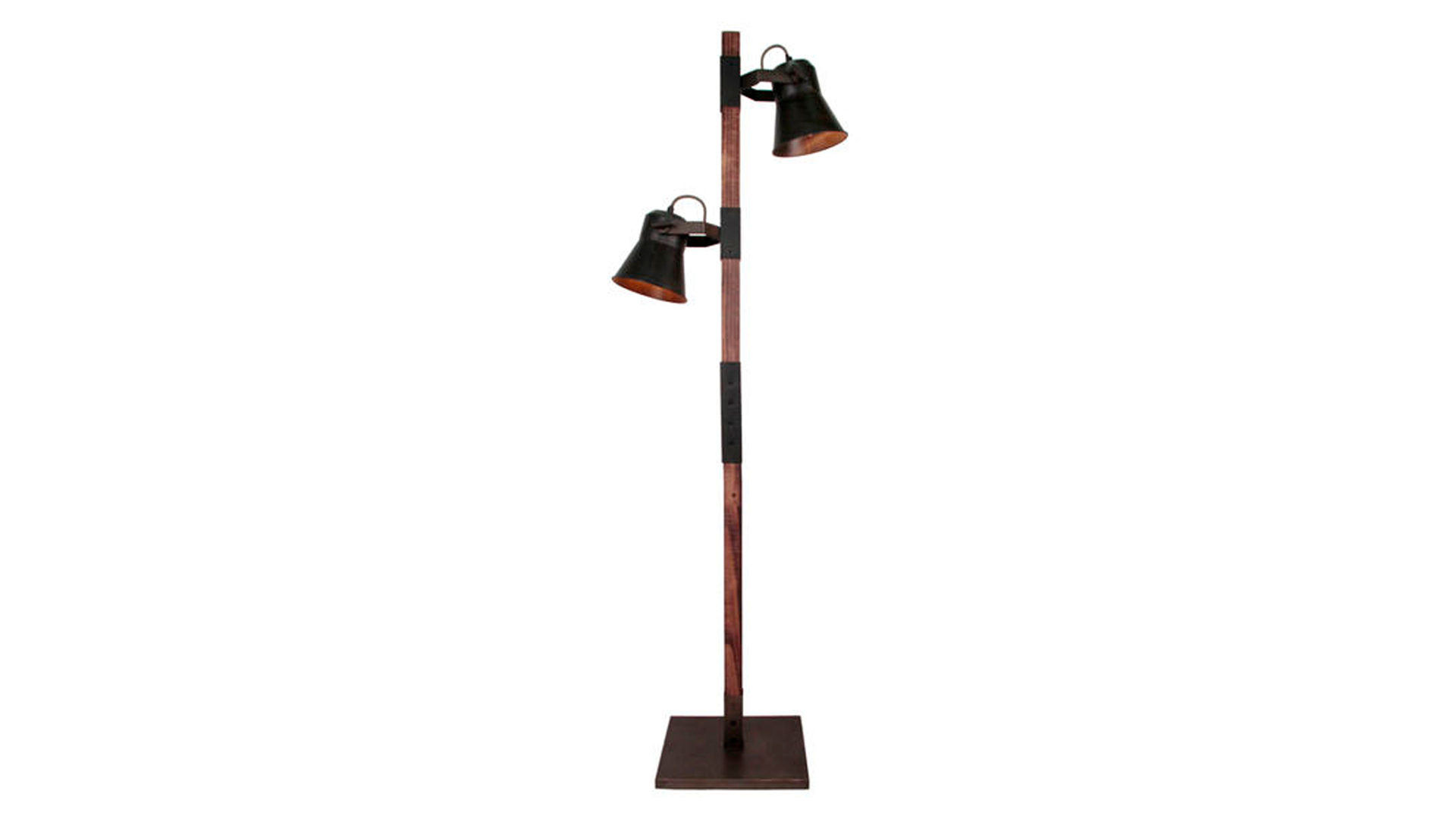 Brilliant Stehlampe Plow, schwarzer Stahl Lamstedt, Höhe 154 Cuxhaven, Bremerhaven cm, & Holz – ca