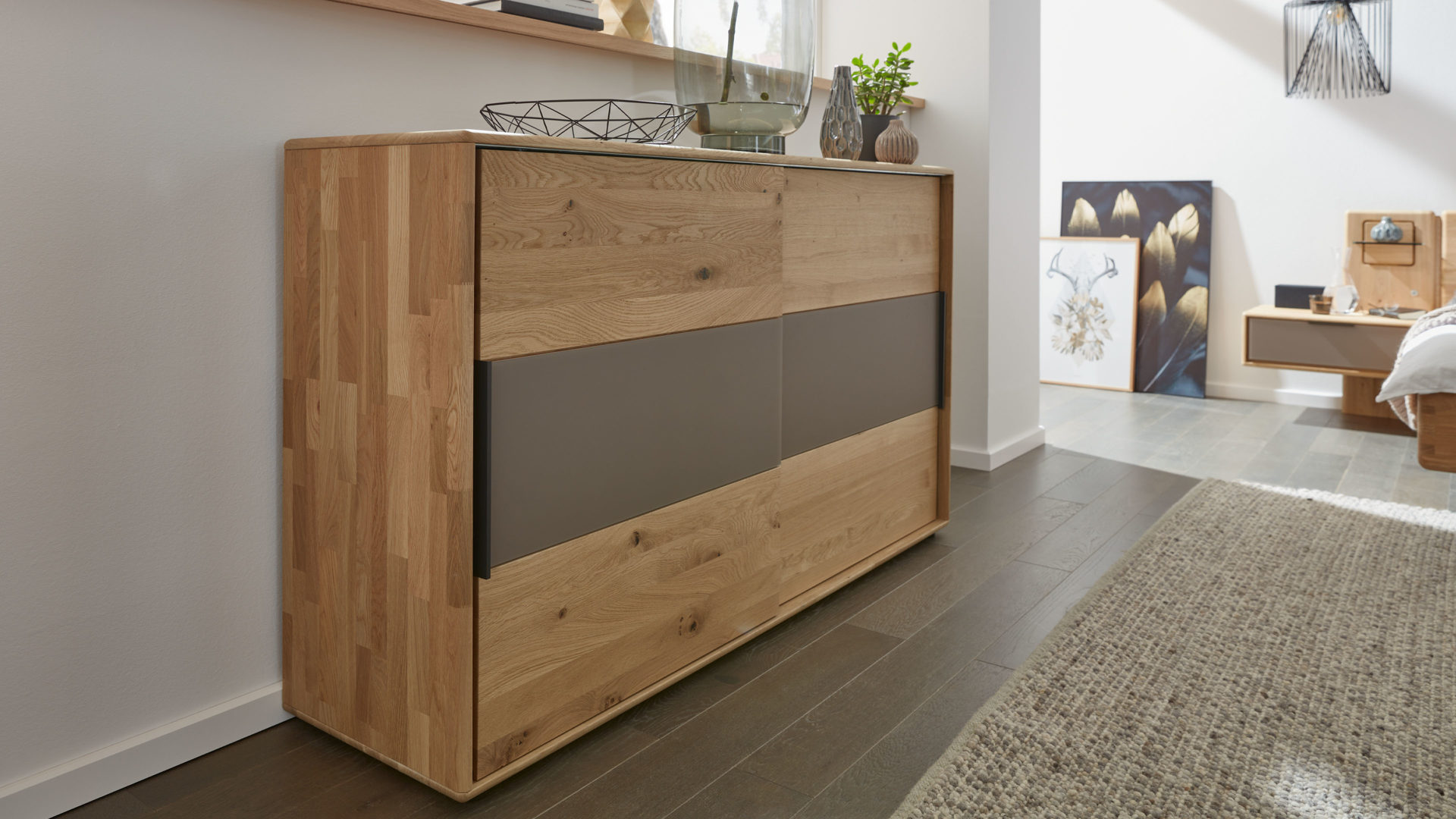 Interliving Schlafzimmer Serie 1015 Kommode 2167 Sienafarbenes