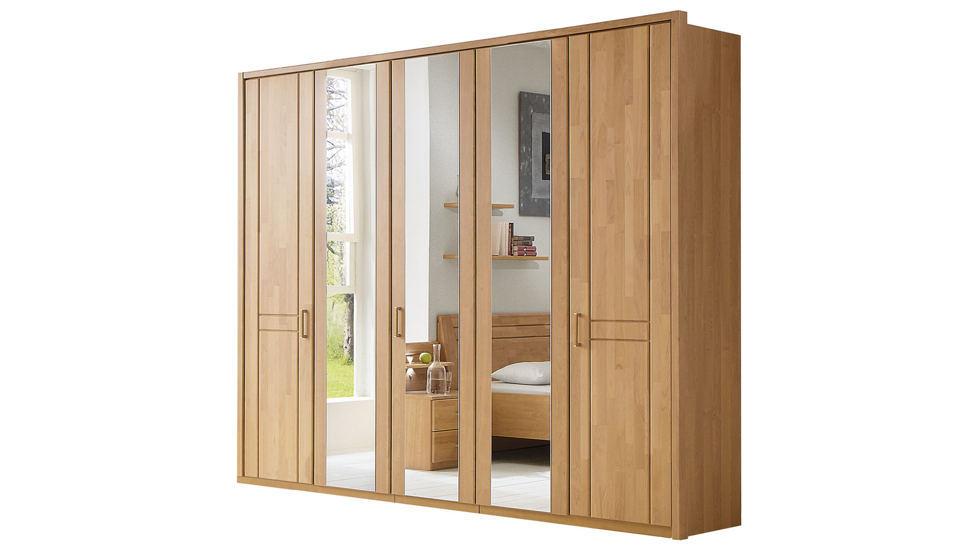 Kleiderschrank Mit Passepartout Teilmassive Erle Funf Turen Lamstedt Cuxhaven Bremerhaven