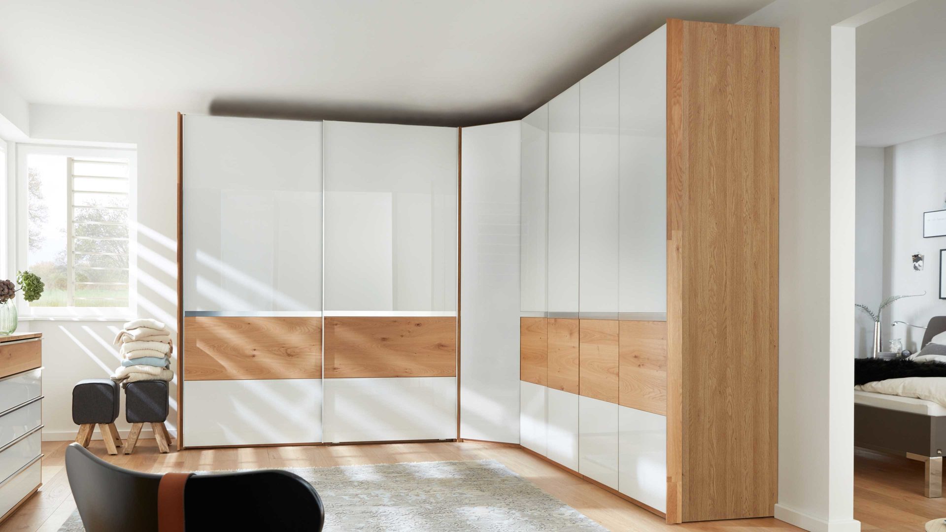 Interliving Schlafzimmer Serie 1202 Eckschrankkombination Teilmassive Lamstedt Cuxhaven Bremerhaven