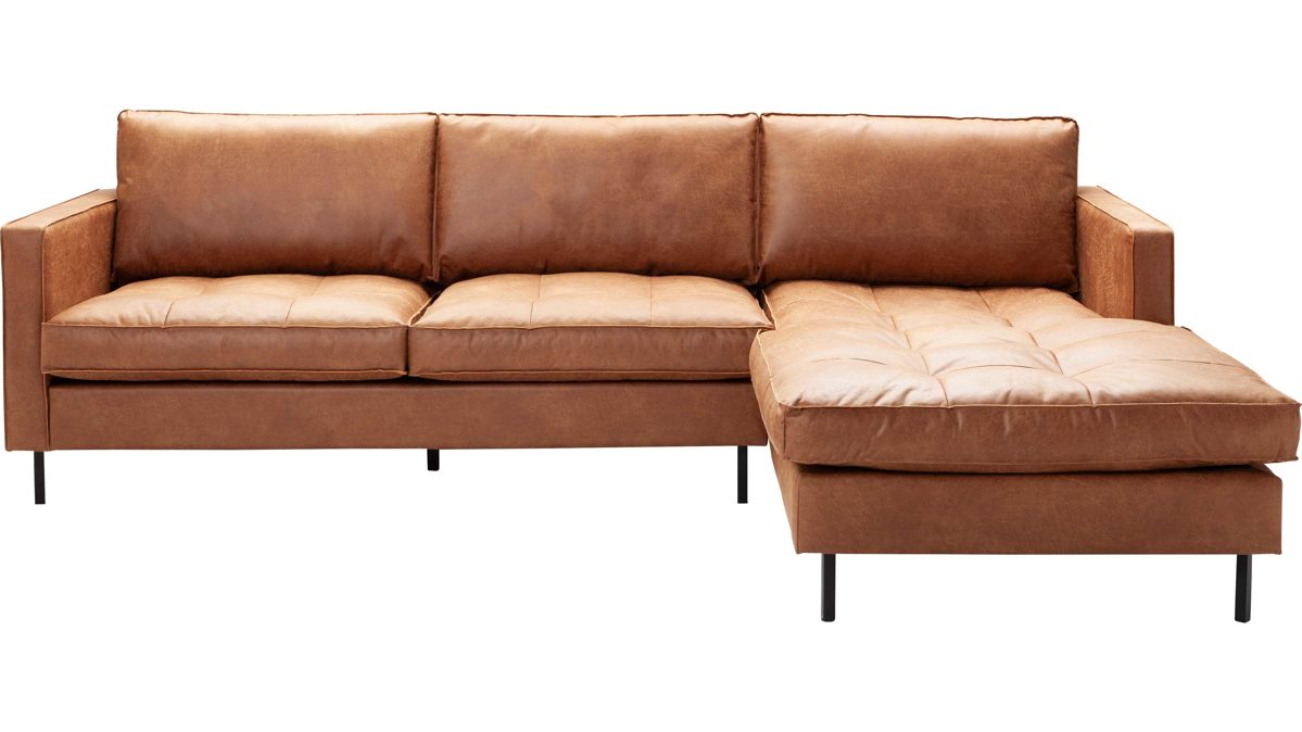 ecksofa optima i braunes baycast leder stellflache ca 282 x 175 cm lamstedt cuxhaven bremerhaven