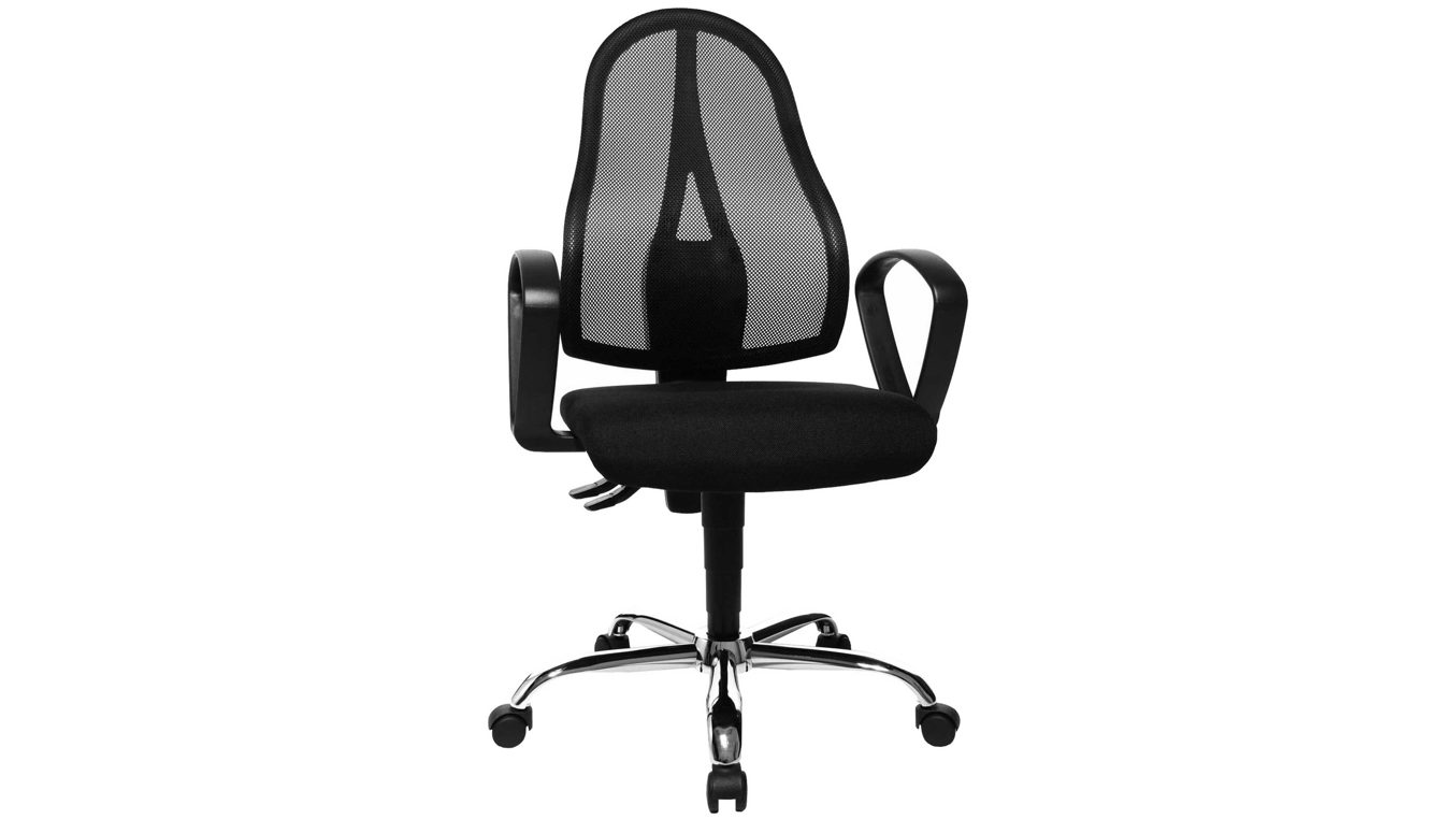 Drehstuhl orthoSedis 20 - Schreibtischstuhl, schwarzer Sitzbezug
