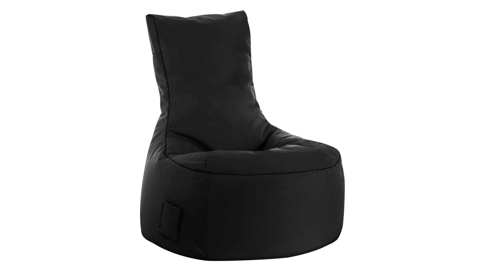 SITTING POINT Sitzsack-Sessel swing scuba®, schwarze Kunstfaser - ca. 95 x  90, Lamstedt, Cuxhaven, Bremerhaven | Sitzsäcke