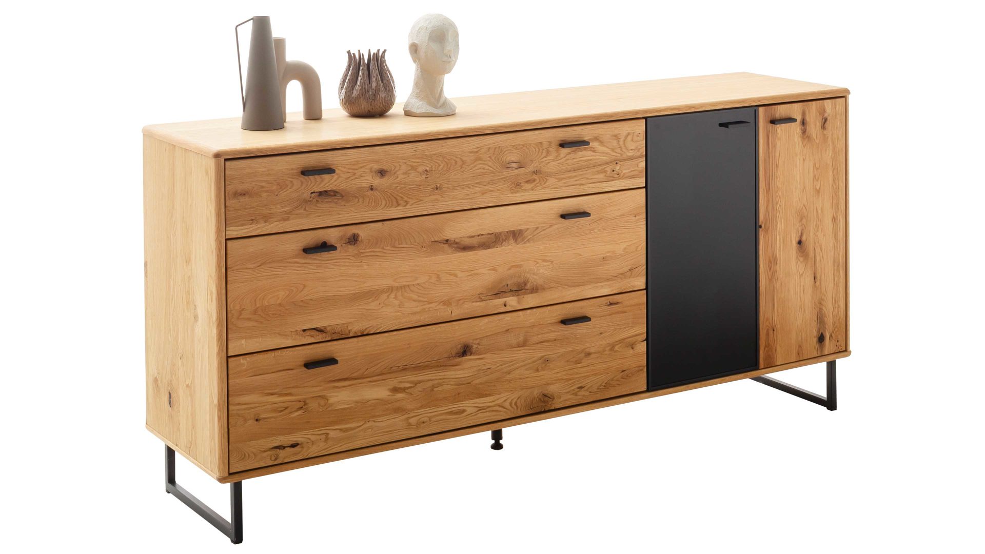 Wohnprogramm Arezzo Sideboard Wildeiche Anthrazit Breite ca