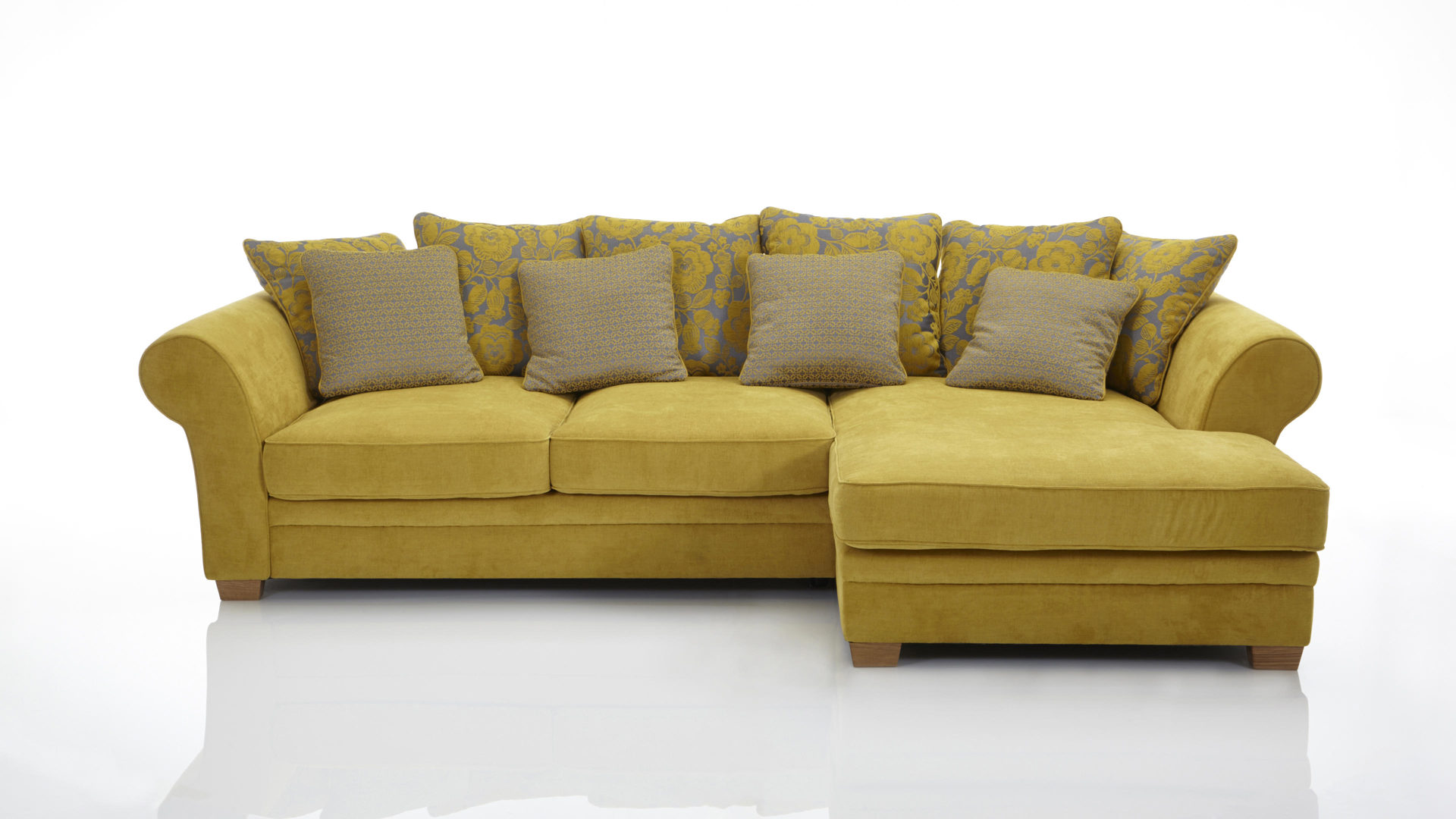 Ecksofa im Landhausstil als Polstermöbel mit Federkern ... Ecksofa im Landhausstil als Polstermöbel mit Federkern ...