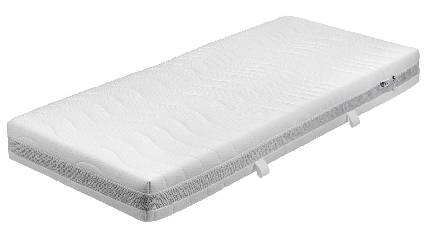 Schaumstoffmatratze Interliving aus Stoff in Weiß Interliving Matratze Medikontur 1908 offenporiger Schaum, H2 – Liegefläche ca. 120 x 200 cm