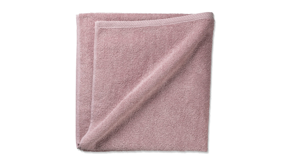 Duschhandtuch Kela | keck & lang aus Naturfaser in Rosa Handtuchserie Ladessa - Duschtuch altrosa Baumwolle - ca. 70 x 140 cm