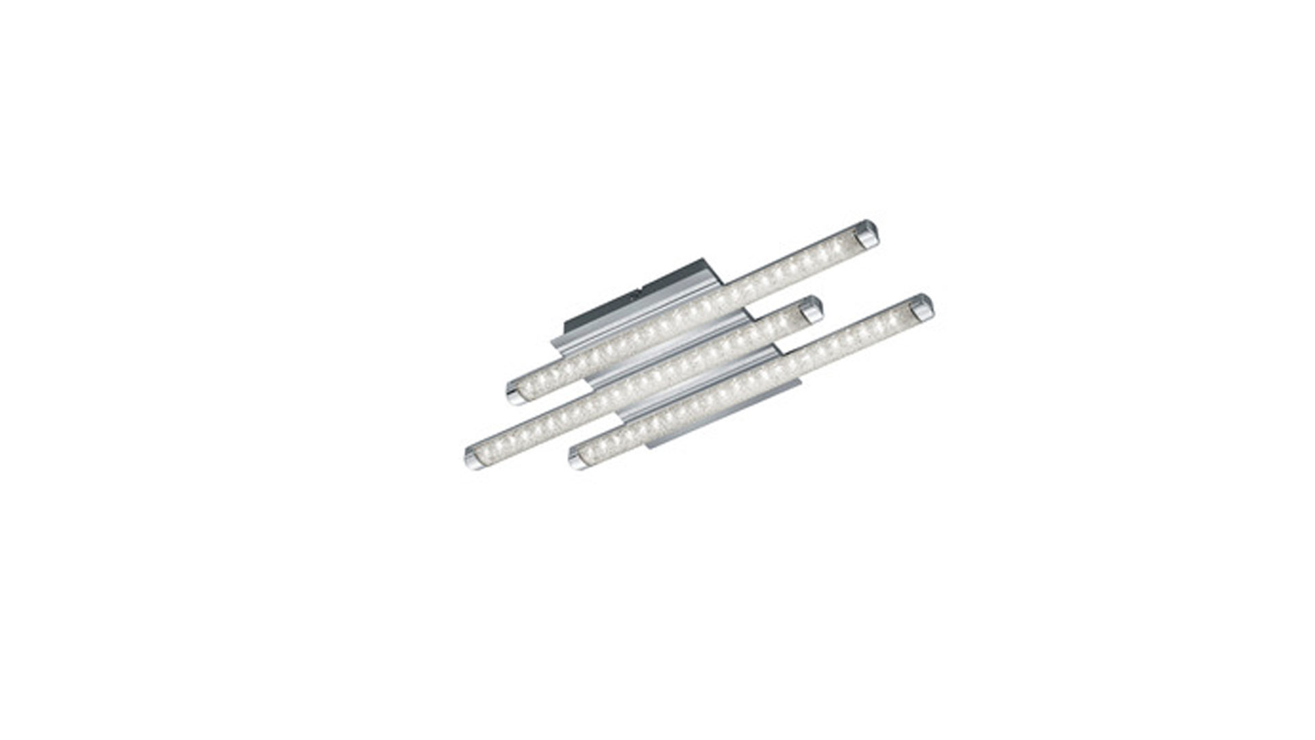 Deckenleuchte Reality leuchten aus Metall in Metallfarben RL LED-Deckenleuchte Street bzw. LED-Deckenlampe Chrom – ca. 50 x 18 cm