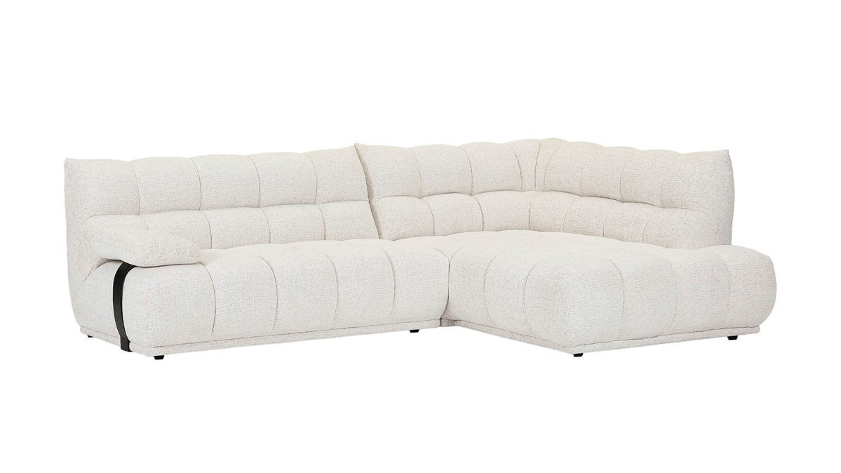 Ecksofa Gutmann factory® aus Stoff in Weiß Ecksofa Identity weißer Bezug 358.15 - Breite ca. 279 cm