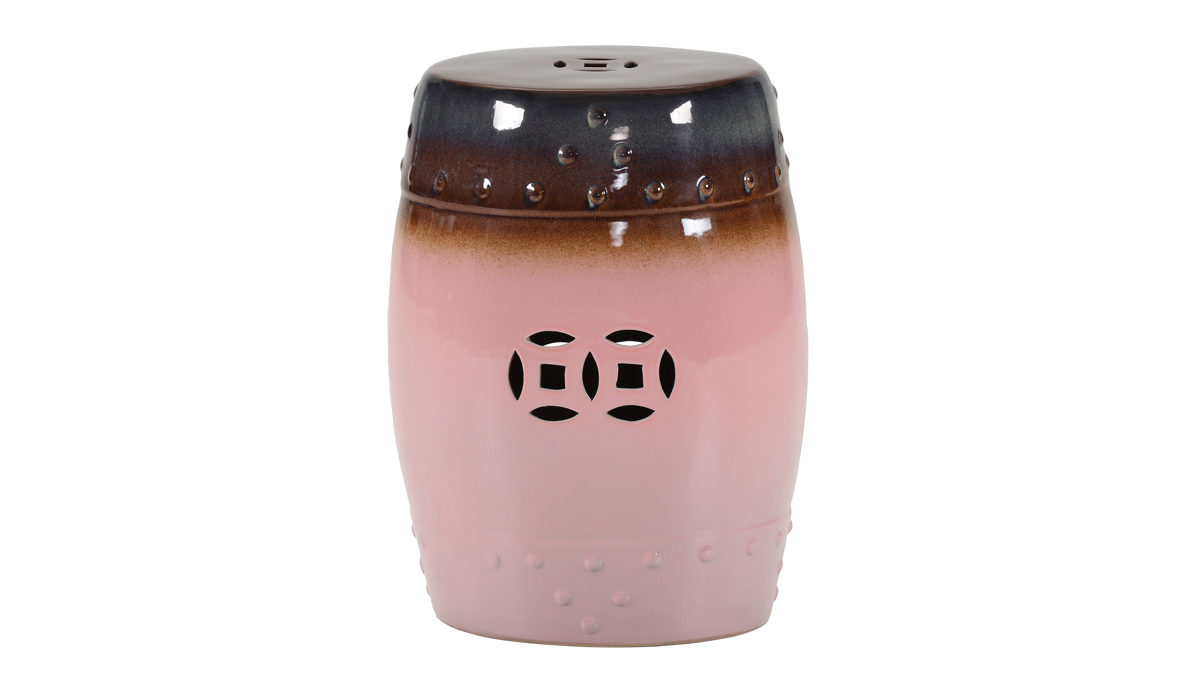 Beistelltisch Gutmann factory® aus Keramik in Rosa Beistelltisch Keramos rosa Keramik - Durchmesser ca. 33 cm