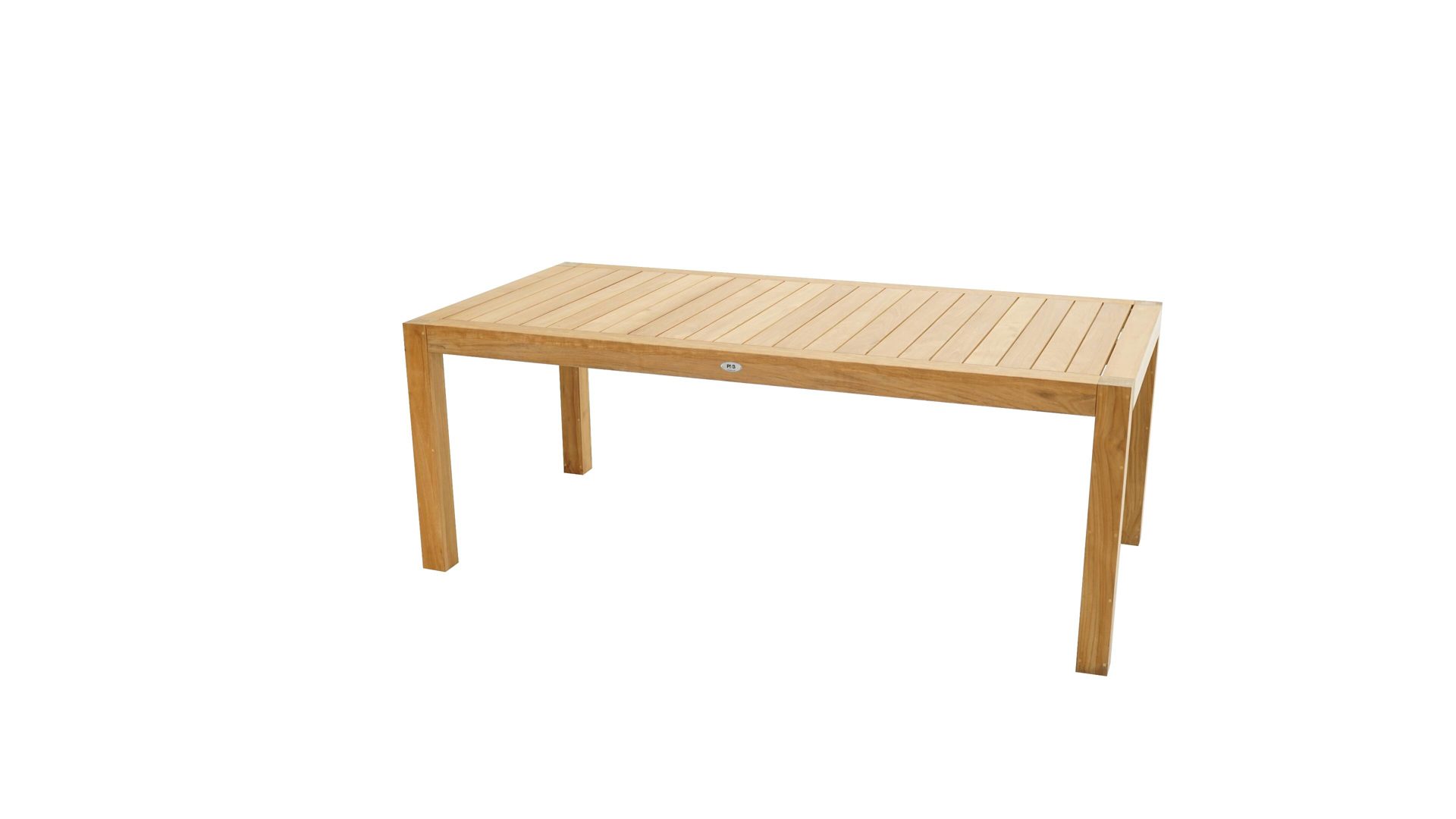 Gartentisch Ploß aus Holz in Holzfarben Ploß® Loft-Tisch New Haven als Gartenmöbel Teakholz – ca. 200 x 100 cm