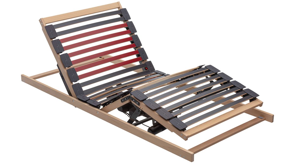 Lattenrost Interliving aus Holz in Holzfarben Interliving Lattenrost Serie 1952 - V6286 dreifach motorisch mit Funk-Fernbedienung – Liegefläche ca. 90 x 200 cm