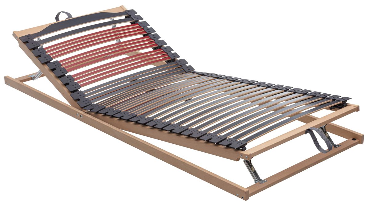 Lattenrost Interliving aus Holz in Holzfarben Interliving Lattenrost Serie 1953 - V6350 manuell verstellbar – Liegefläche ca. 90 x 200 cm