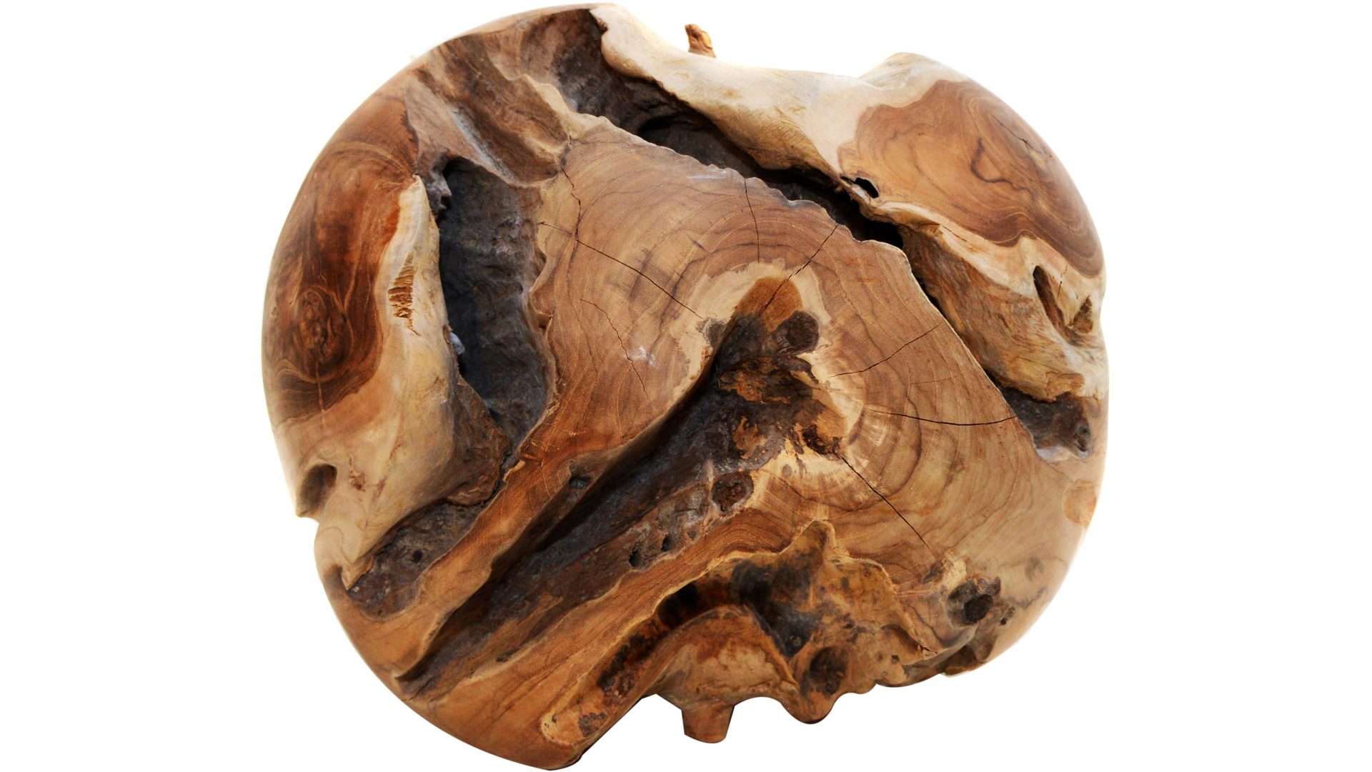 Gartenaccessoire Ploß aus Holz in Holzfarben Ploß® Teakholz-Dekokugel Teakholz – Durchmesser ca. 40 cm