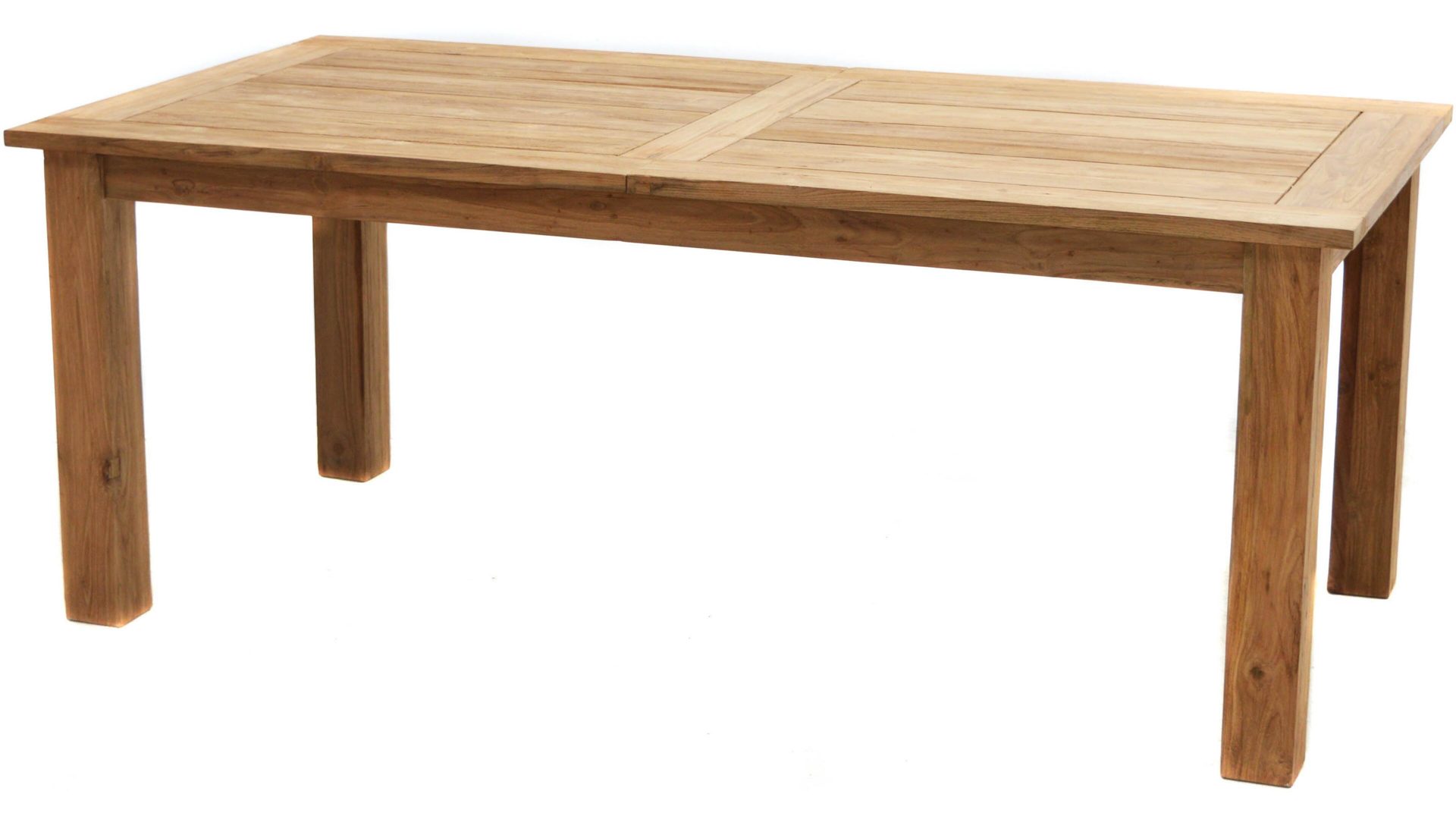 Gartentisch Ploß aus Holz in Holzfarben Ploß® Teakholz-Auszugtisch Idaho als Massivholzmöbel honigfarbenes Old-Teak - ca. 200-260 x 100 cm