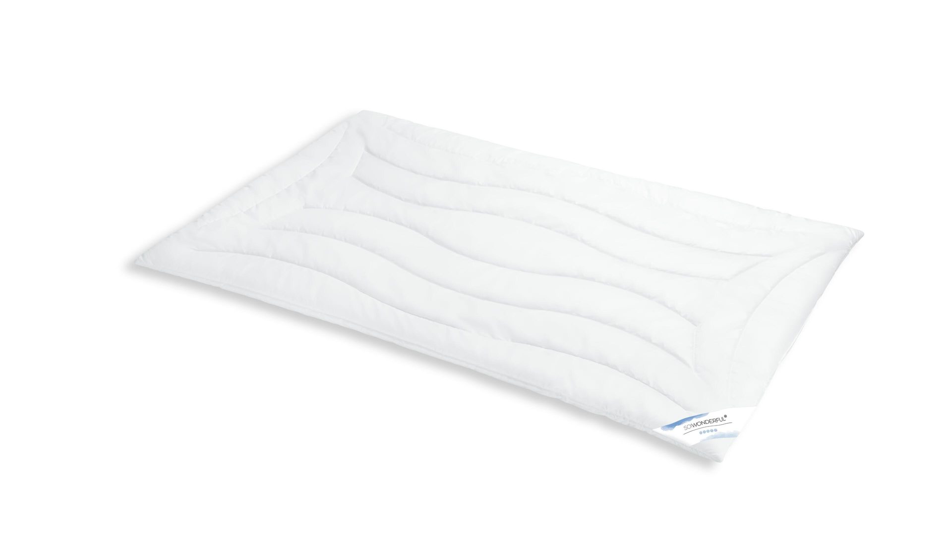Faserdecke SO!WONDERFUL aus Stoff in Weiß SO!WONDERFUL Duo-Faserdecke Exclusiv Hollofil Spring, 900 g – ca. 135 x 200 cm