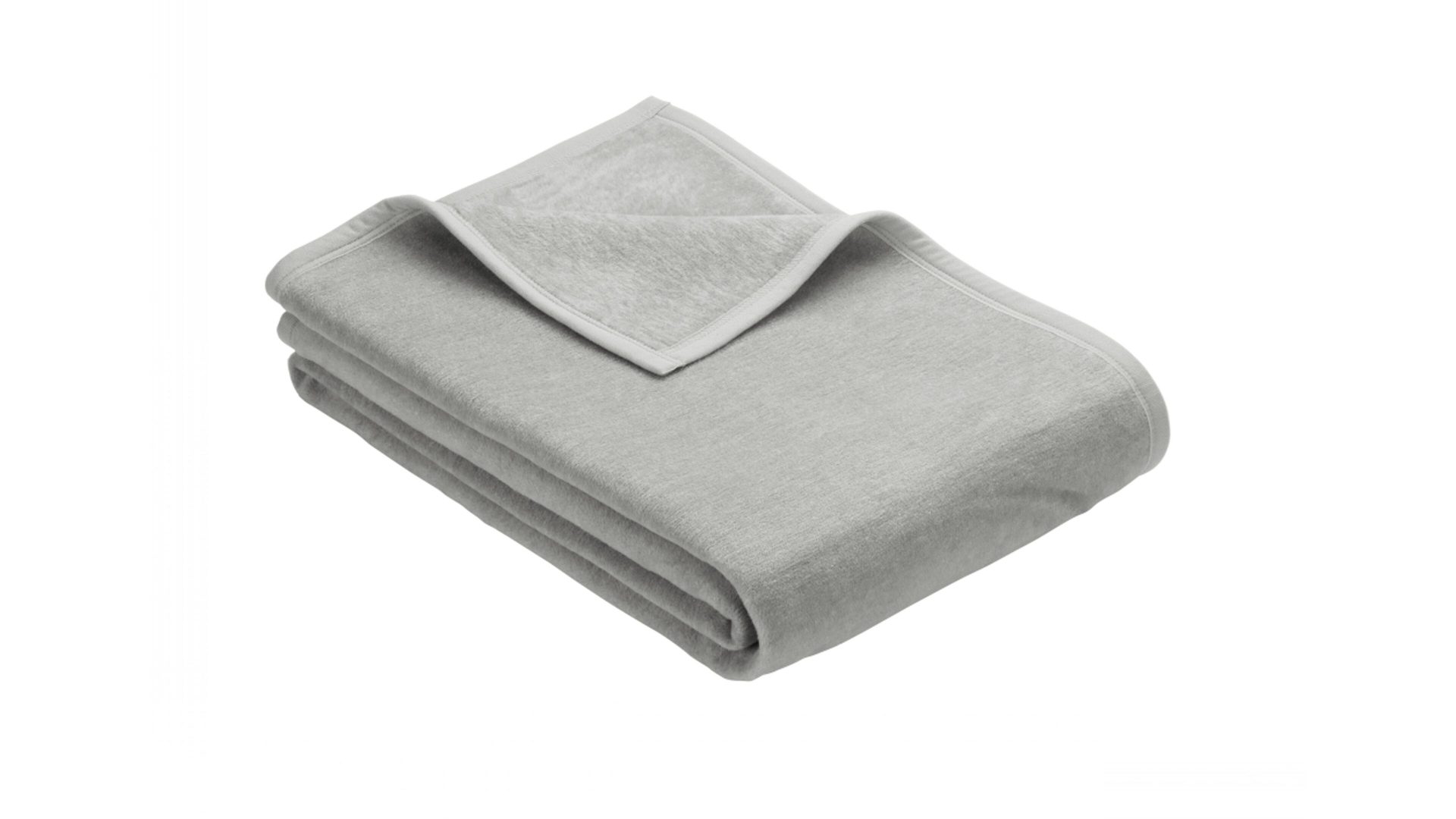 Fleecedecke Ibena® aus Stoff in Grau IBENA® Fleecedecke Porto silbergraues Mischgewebe - ca. 150 x 200 cm