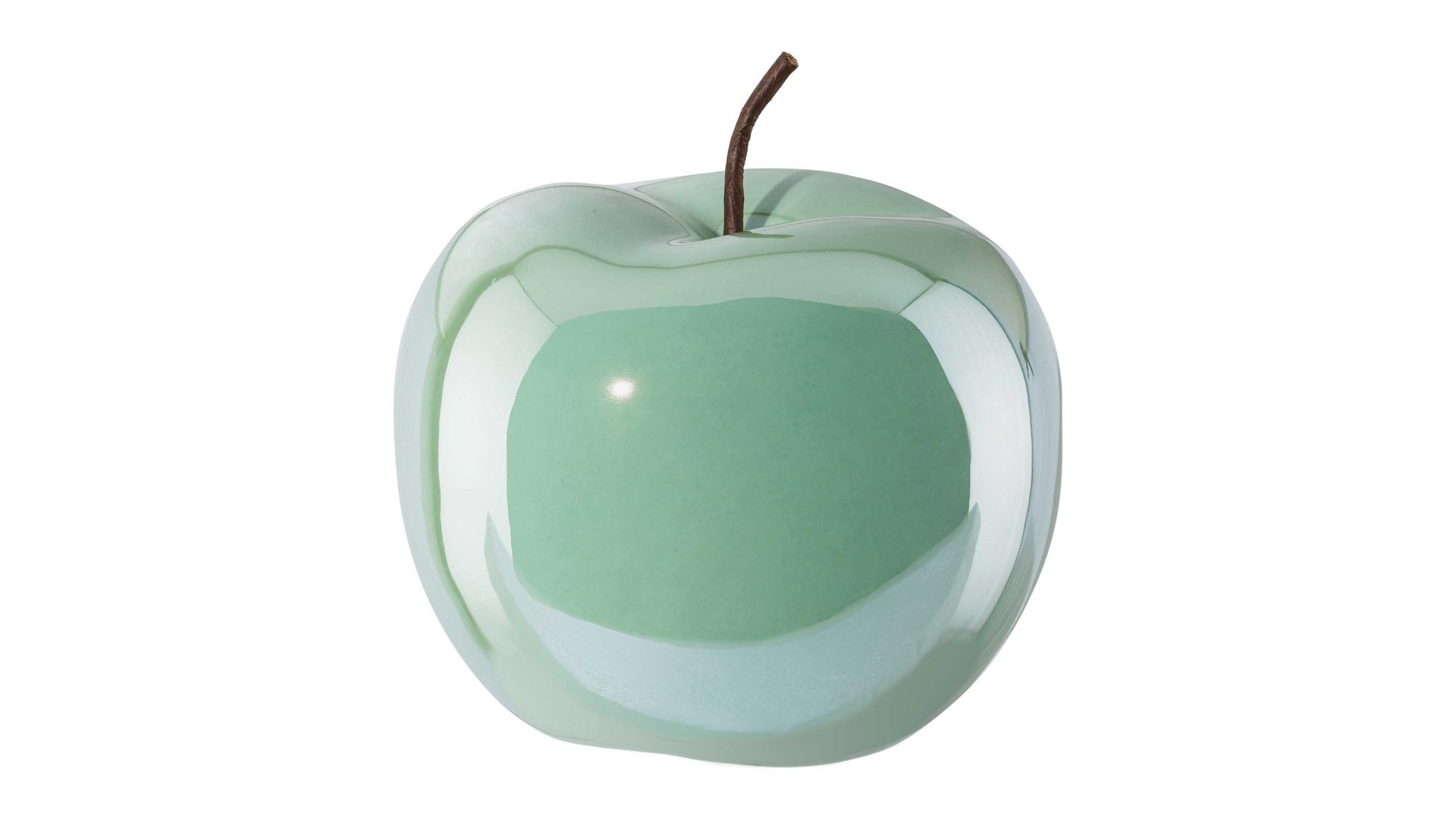 Figur Gasper aus Keramik in Pastellfarben Keramik-Apfel Glorian hellgrüne Keramik – Durchmesser ca. 15 cm