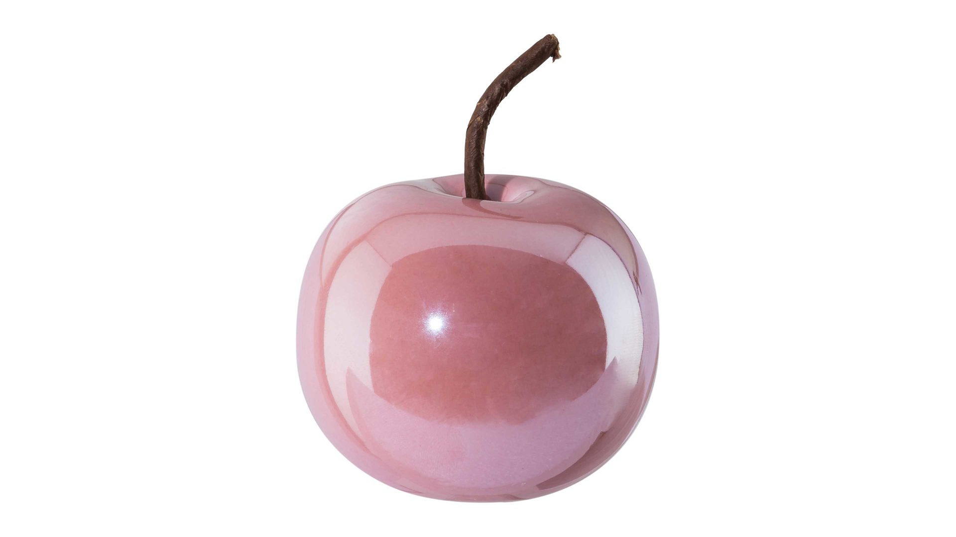 Figur Gasper aus Keramik in Pink Keramik-Apfel Glorian pinke Keramik – Durchmesser ca. 8 cm