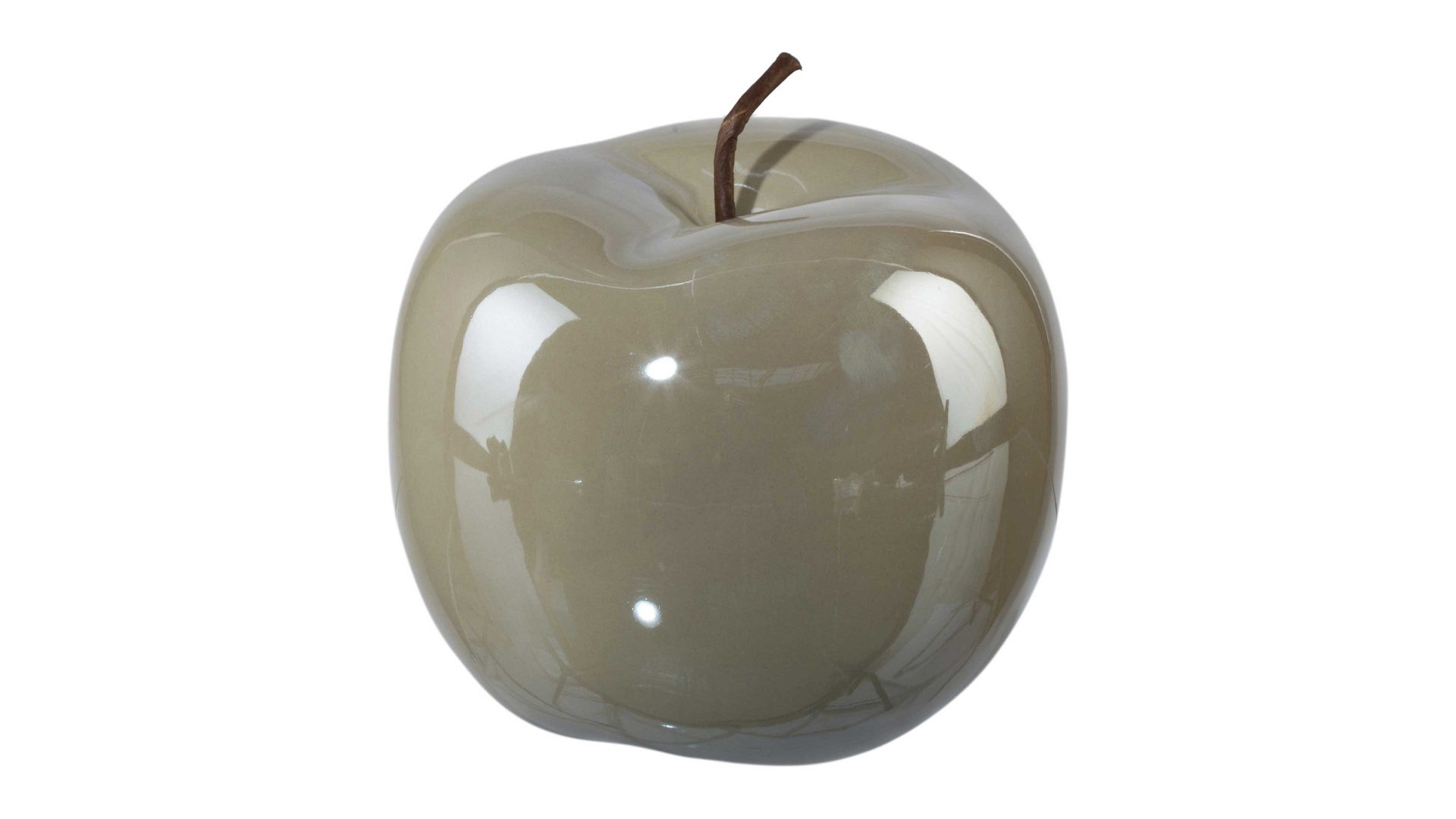 Figur Gasper aus Keramik in Dunkelgrau Keramik-Apfel Glorian dunkelgraue Keramik – Durchmesser ca. 15 cm