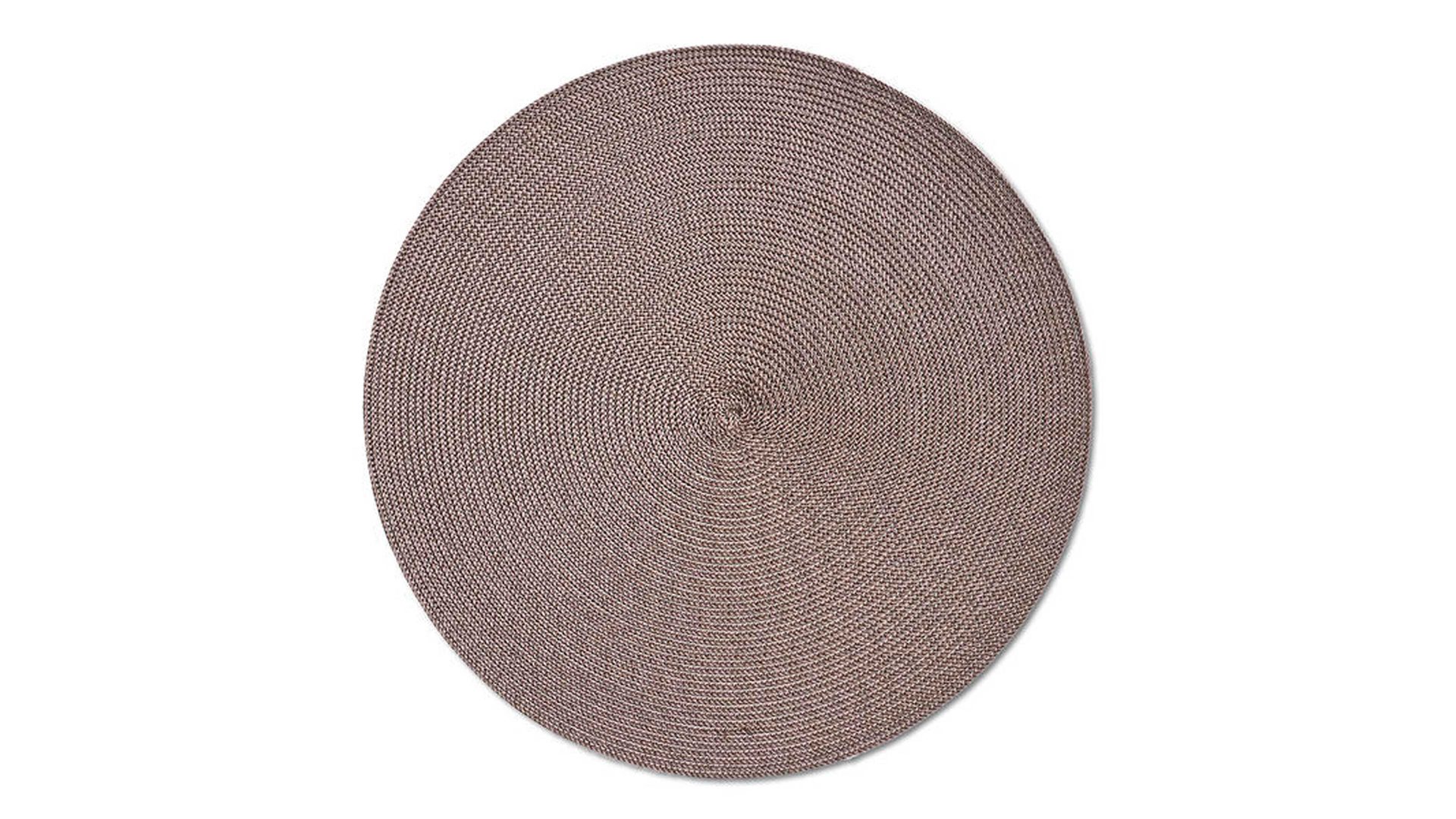 Platzset Zeller present aus Kunstfaser in Hellbraun zeller PRESENT Platzset Twist moccafarben – Durchmesser ca. 38 cm