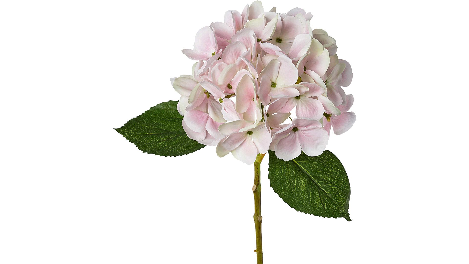 Blume Gasper aus Stoff in Pink Hortensienblüte Lopez rosafarbene Textilblüten – Länge ca. 48 cm