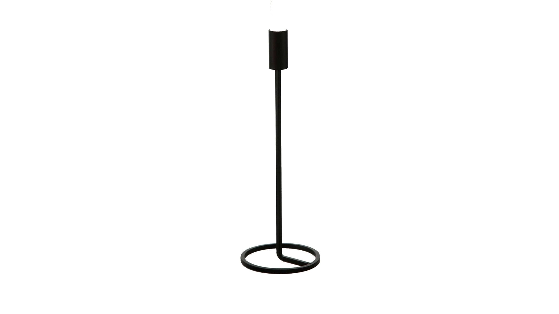 Kerzenständer Boltze aus Metall in Schwarz Kerzenständer Fio schwarzes Eisen – Höhe ca. 32 cm