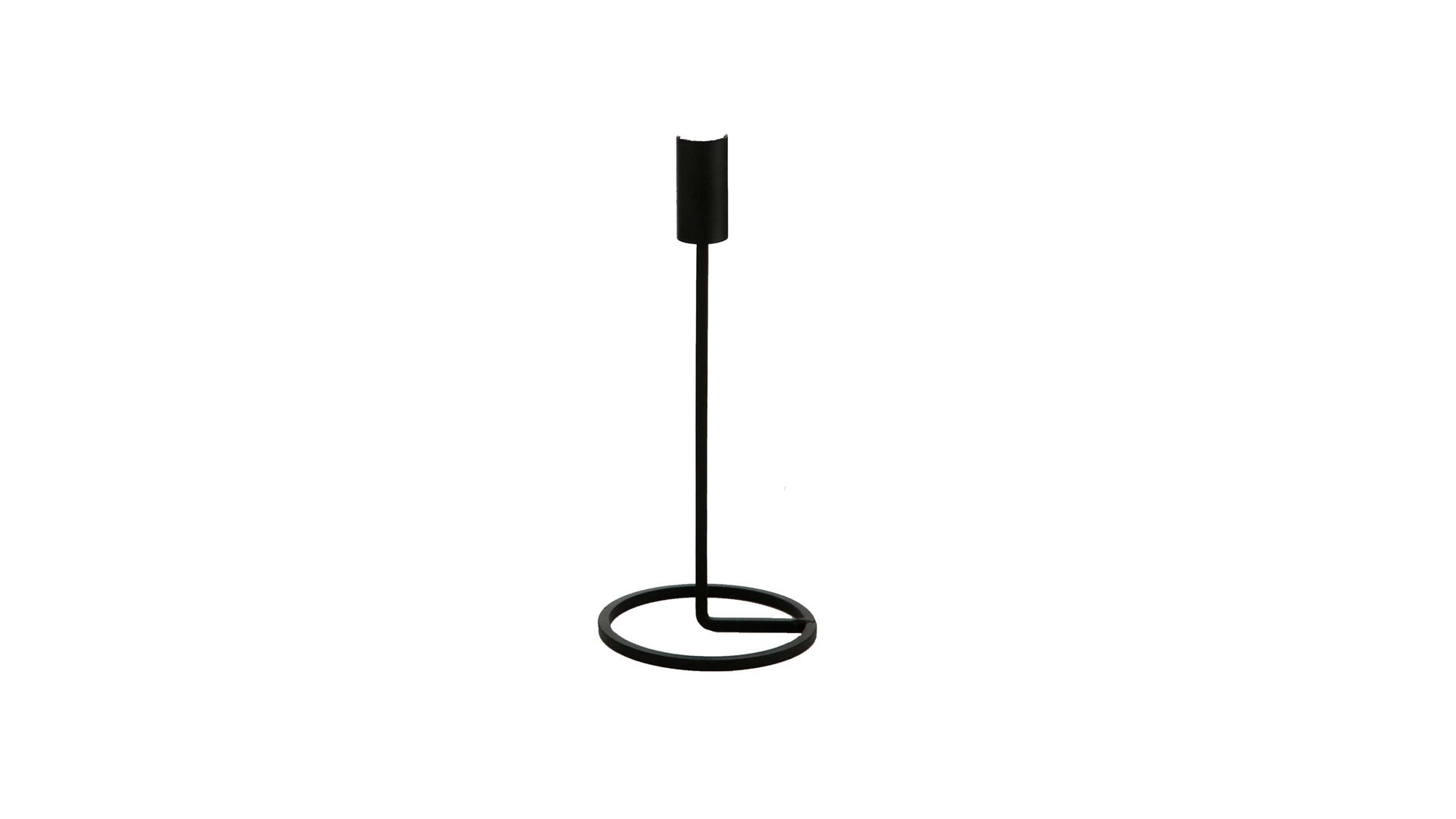 Kerzenständer Boltze aus Metall in Schwarz Kerzenständer Fio schwarzes Eisen – Höhe ca. 26 cm