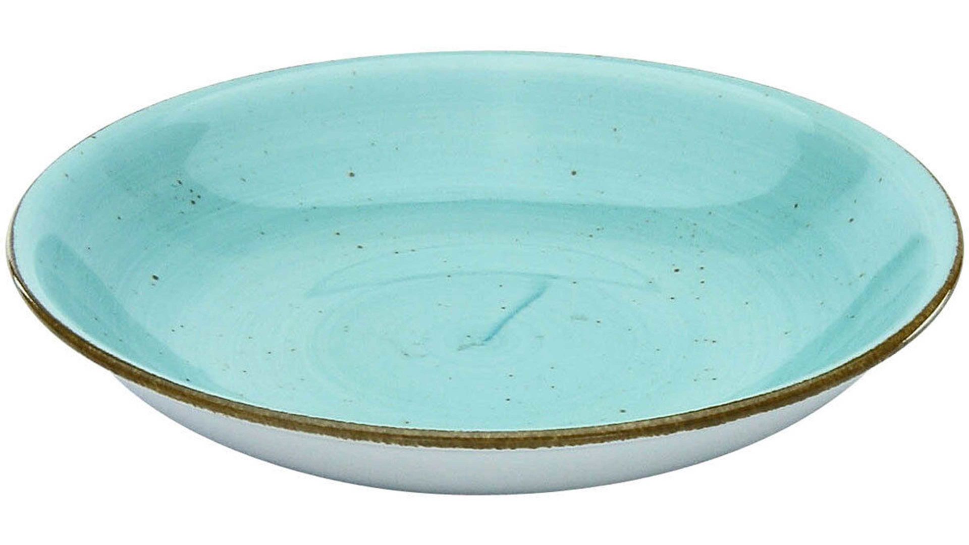 Suppenteller Creatable aus Porzellan in Pastell CREATABLE Vintage Nature  – Suppenteller aquafarbenes Porzellan – Durchmesser ca. 23 cm