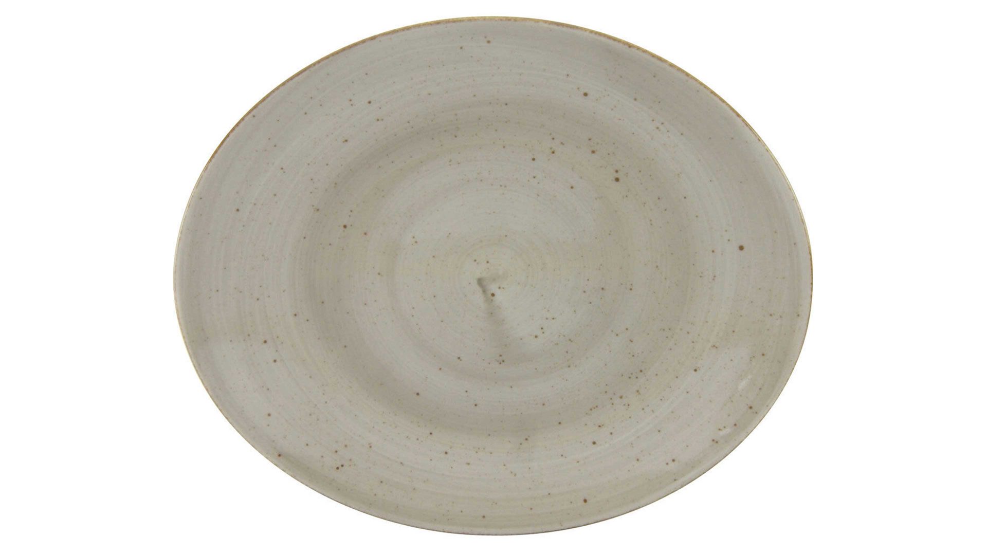 Essteller Creatable aus Porzellan in Braun CREATABLE Vintage Nature  – Steakteller schlammfarbenes Porzellan – Durchmesser ca. 29 cm
