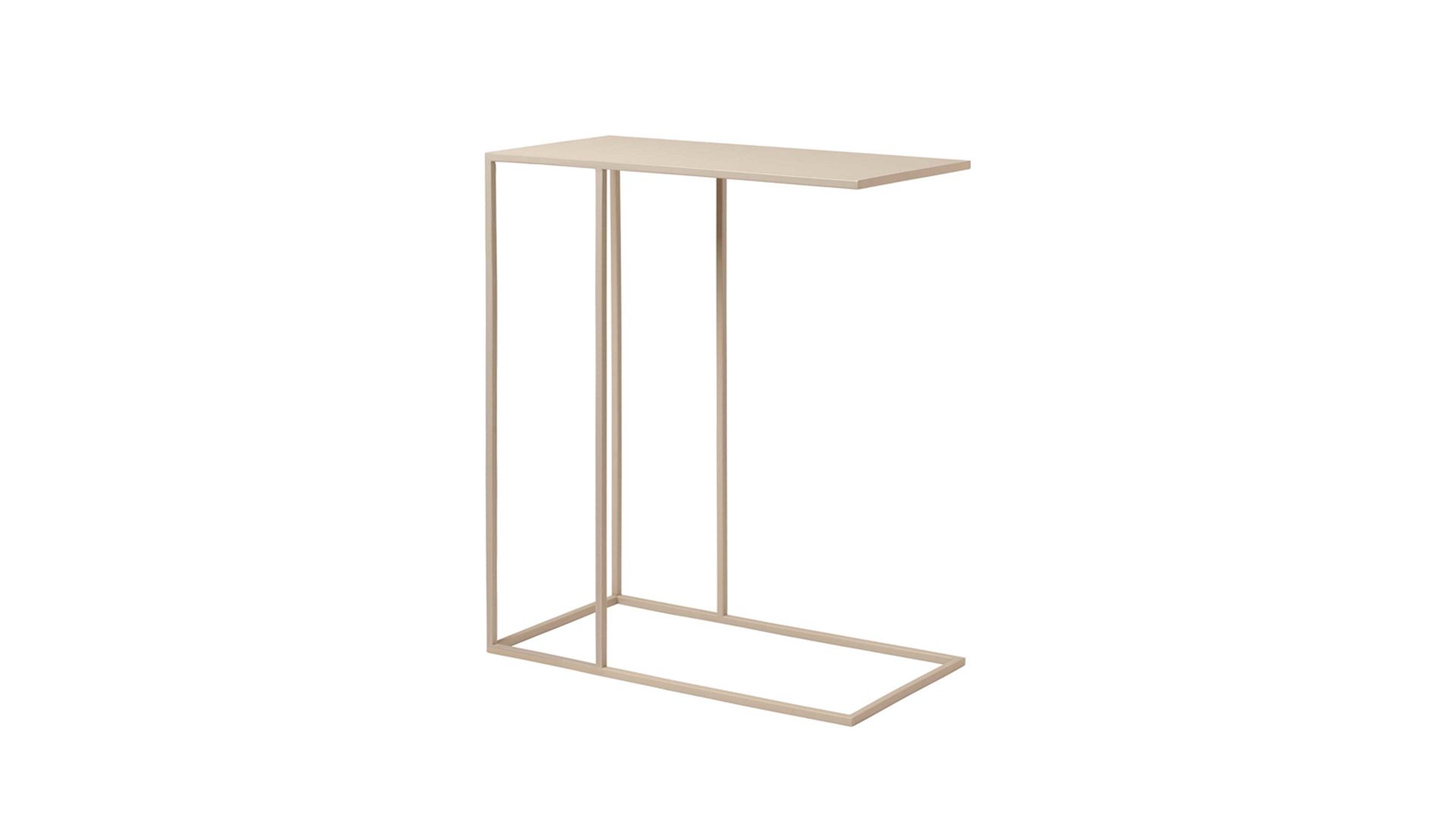 Beistelltisch Blomus aus Metall in Beige blomus Beistelltisch Fera sandbeiger Stahl – ein Boden