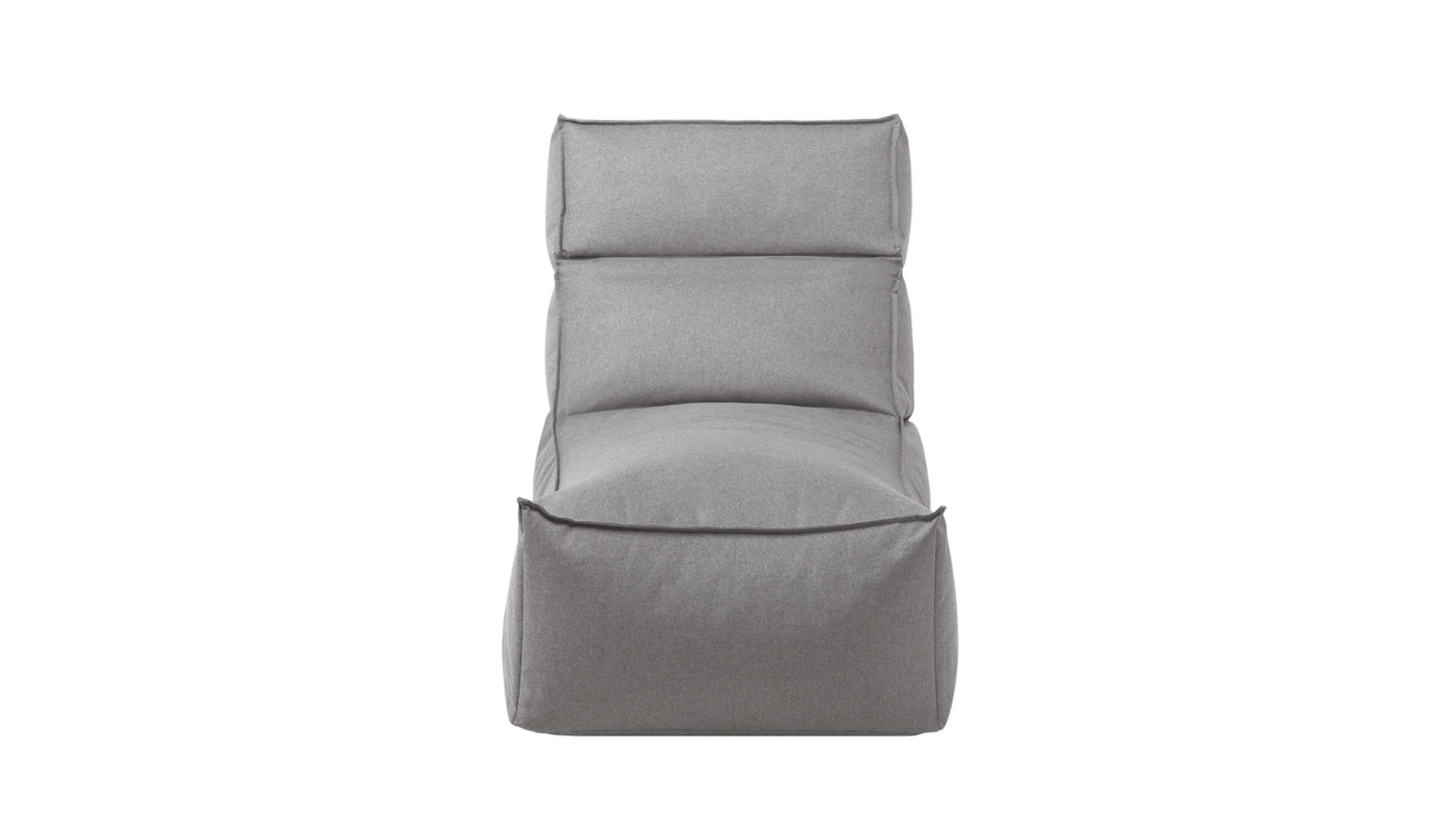 Sitzsack-Sessel Blomus aus Kunstfaser in Grau blomus Outdoor Lounge-Sitzsack Stay steinfarbene Kunstfaser – Länge ca. 120 cm