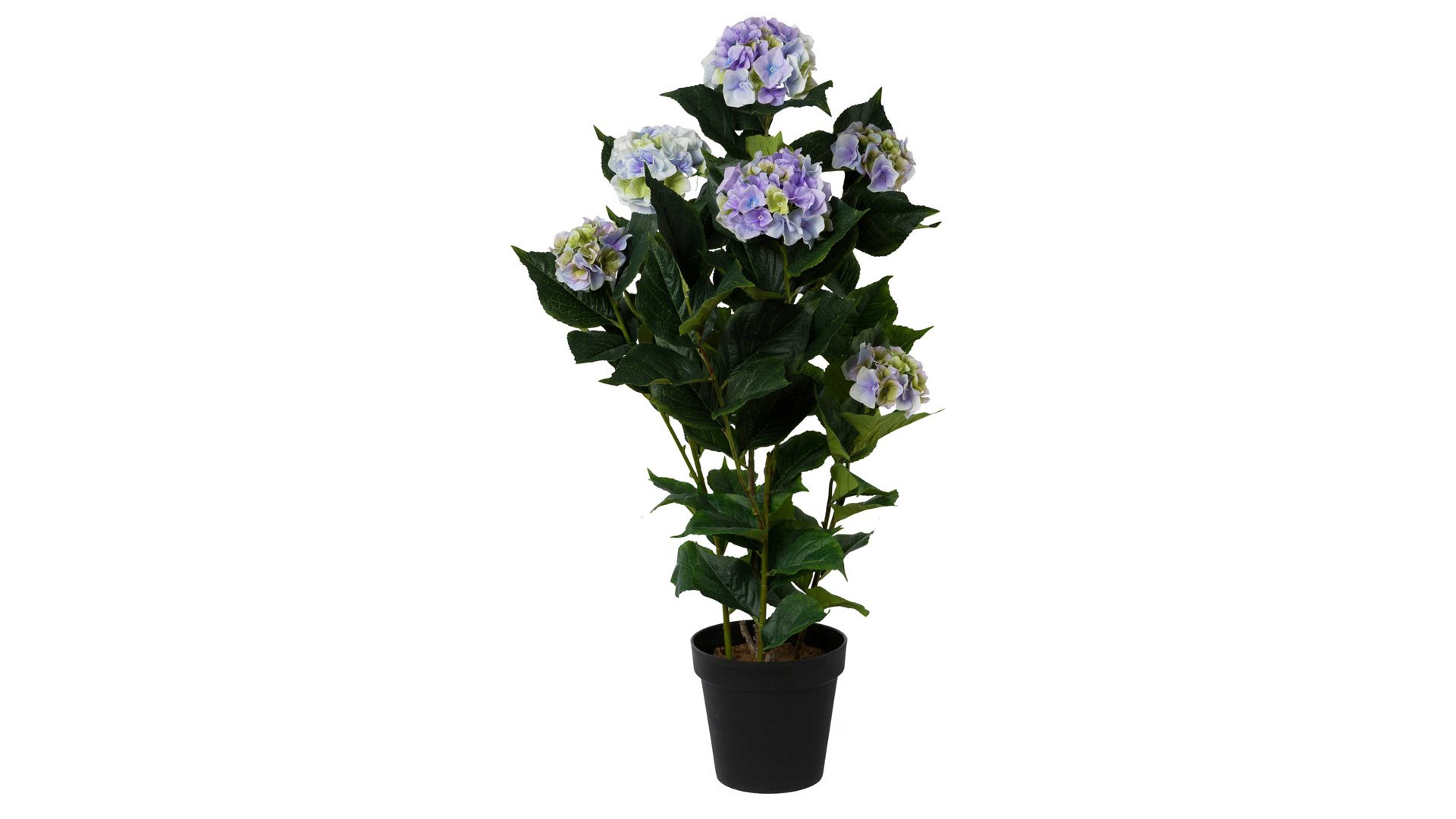 Pflanze Gasper gmbh aus Stoff in Blau Hortensienpflanze blaue Textilblüten – Höhe ca. 109 cm