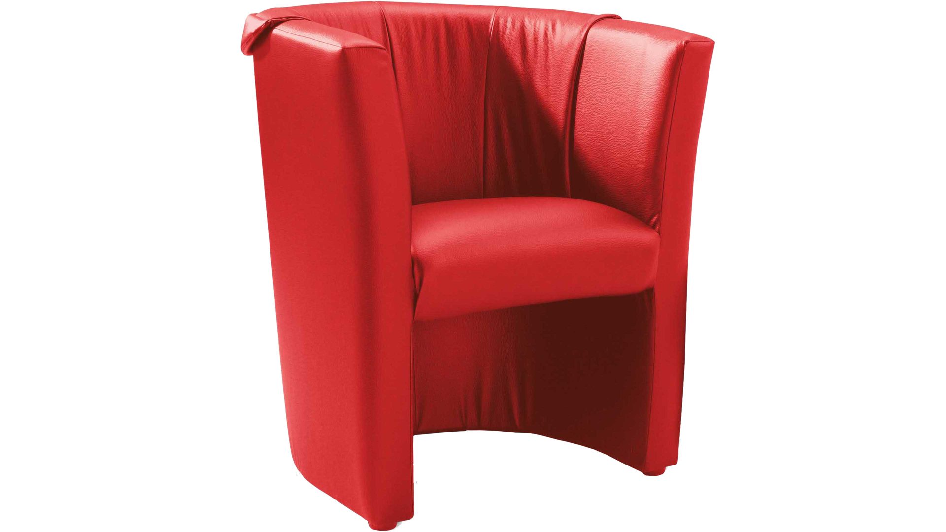 Cocktailsessel KAWOO® aus Stoff in Rot KAWOO® Cocktailsessel Charly, ein Sitzmöbel für Ihr Zuhause rotes Kunstleder Ergis