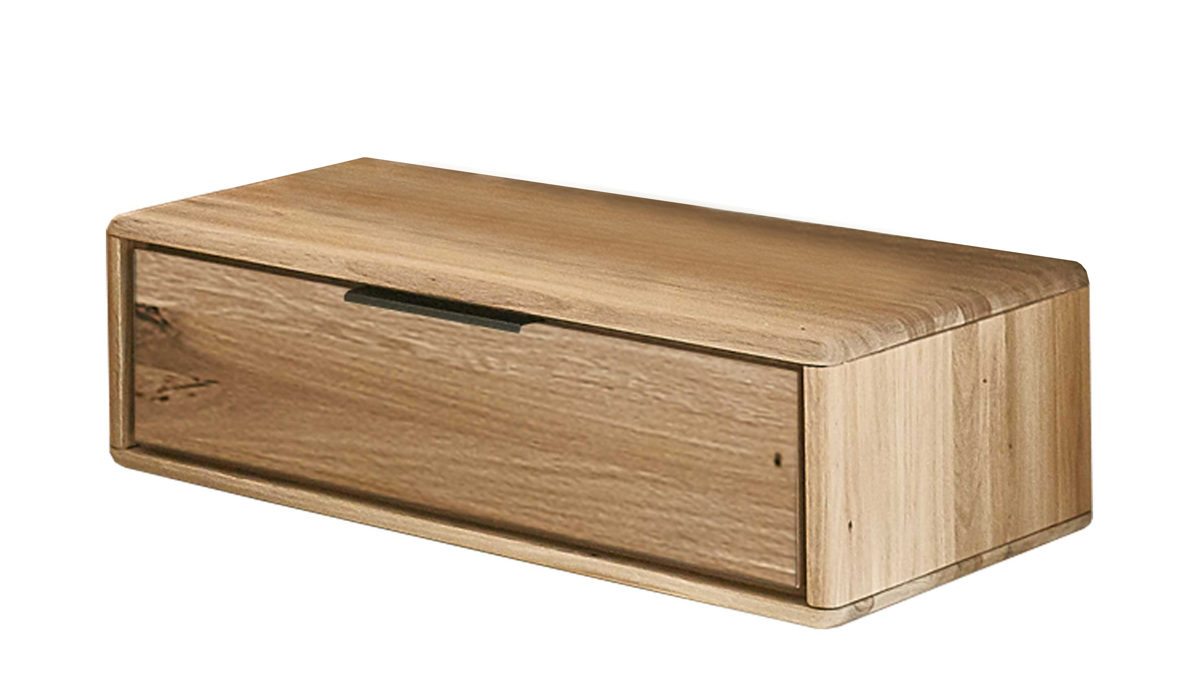 Nachtkommode Wöstmann schlafraumsysteme aus Holz in Holzfarben WÖSTMANN Schlafmöbelprogramm WSM 1600 – Nachtkonsole Wildeiche – eine Schublade, rechts