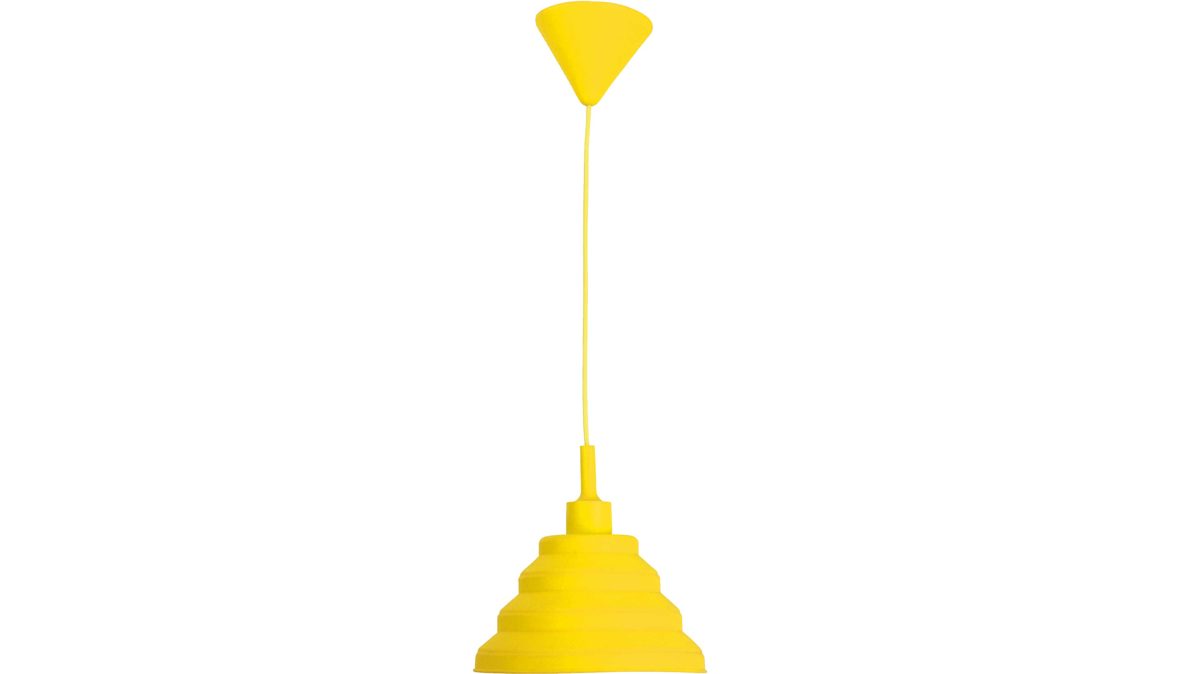Pendelleuchte Näve aus Kunststoff in Gelb näve Pendelleuchte Fancy Zitronengelb - Durchmesser ca. 14 cm