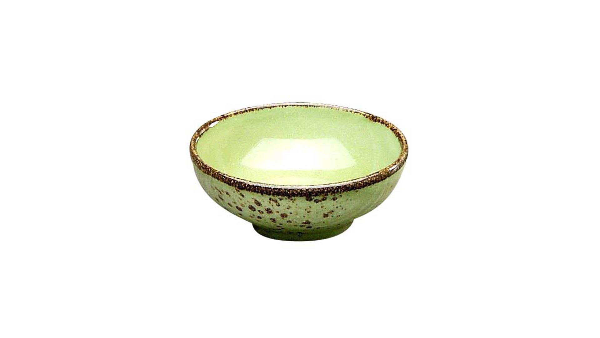 Schale Creatable aus Stein in Grün CREATABLE Nature Collection – Sojaschale naturgrünes Steinzeug – Durchmesser ca. 8 cm