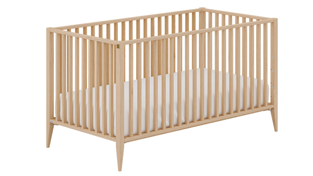 Babybett Paidi aus Holz in Holzfarben PAIDI Babyzimmer Mila & Ben – Babybettgstell Scandinavian Wood - Liegefläche ca. 70 x 140 cm