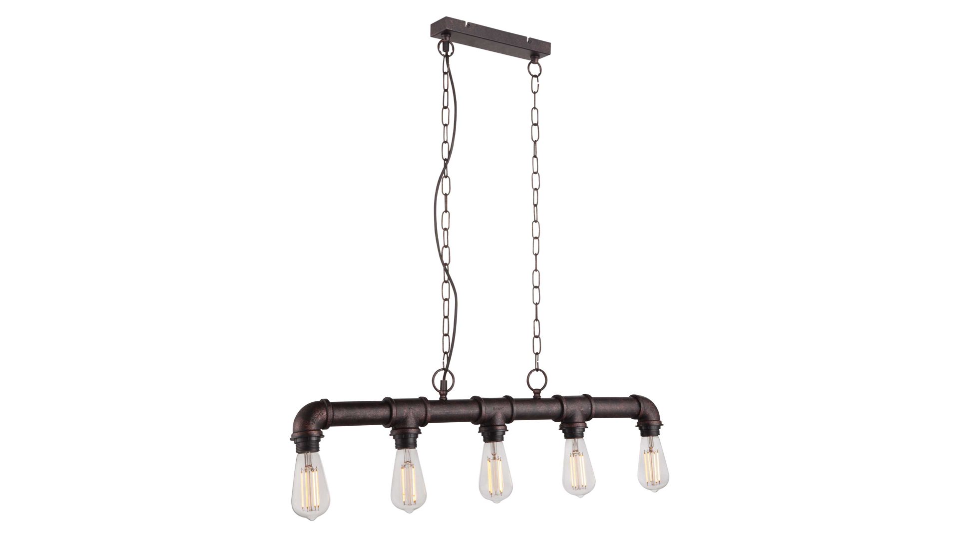 Pendelleuchte Globo lighting aus Metall in Schwarz Pendelleuchte Bayuda Schwarz & Gold – Länge ca. 92 cm