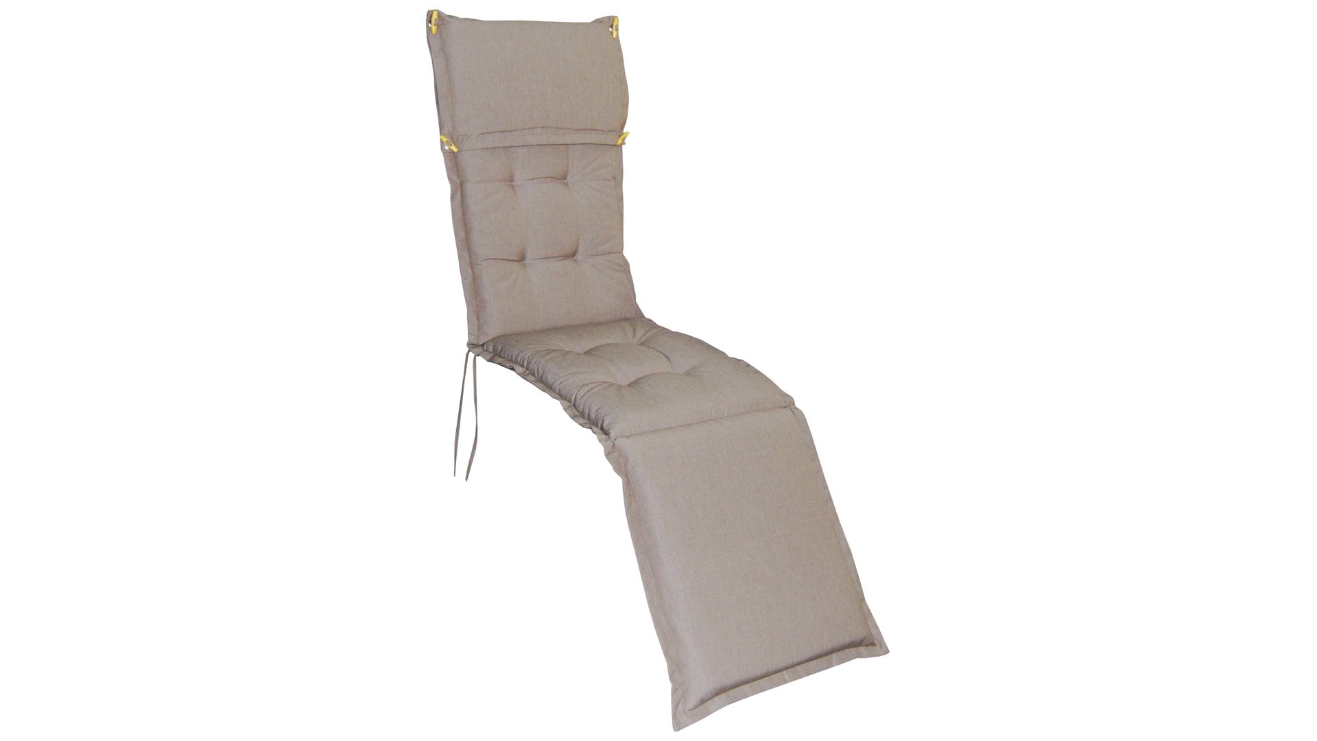 Liegenauflage Ploß aus Kunstfaser in Hellbraun Ploß® Premium Deckchair-Polsterauflage Kenia cappuccinofarbener Bezug – ca. 189 x 44 cm