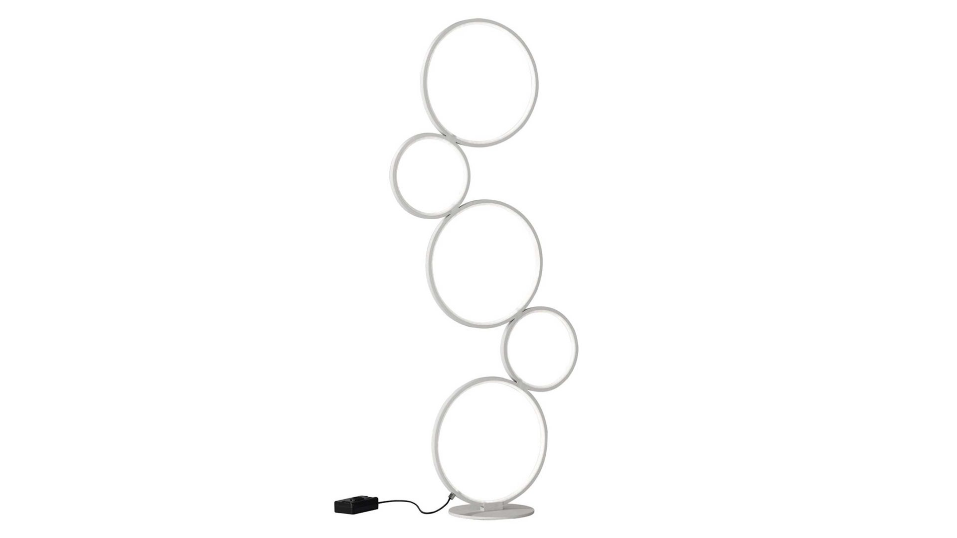 Stehleuchte Trio leuchten aus Metall in Weiß TRIO Stehlampe Rondo mattweißes Metall – Höhe ca. 115 cm