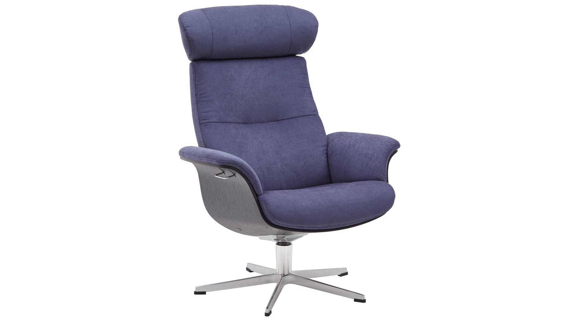 Relaxsessel Conform® aus Stoff in Lila CONFORM® Relaxsessel Timeout blaubeerfarbener Bezug Evita & Aluminiumgestell