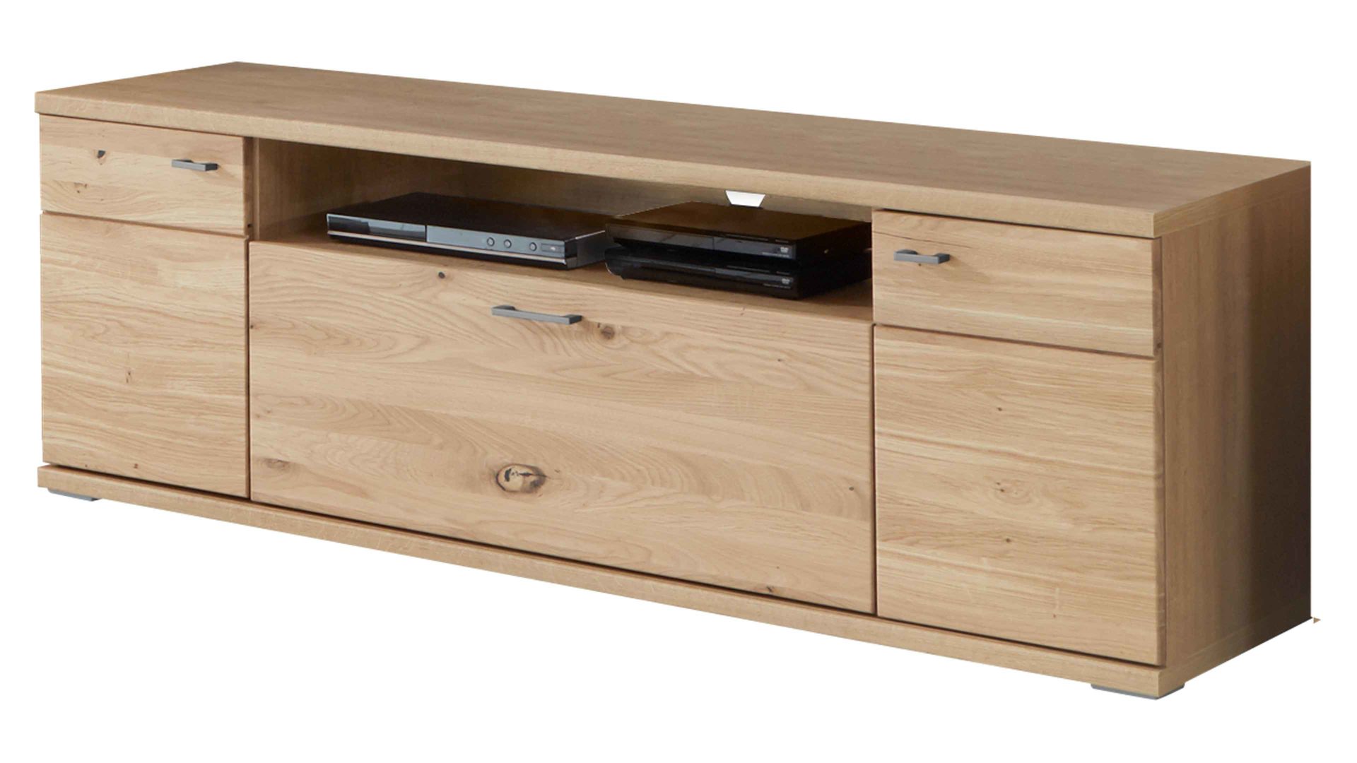 Lowboard Ideal möbel aus Holz in Holzfarben Wohnprogramm Brilon - Medien-Lowboard Alteiche – Breite ca. 160 cm