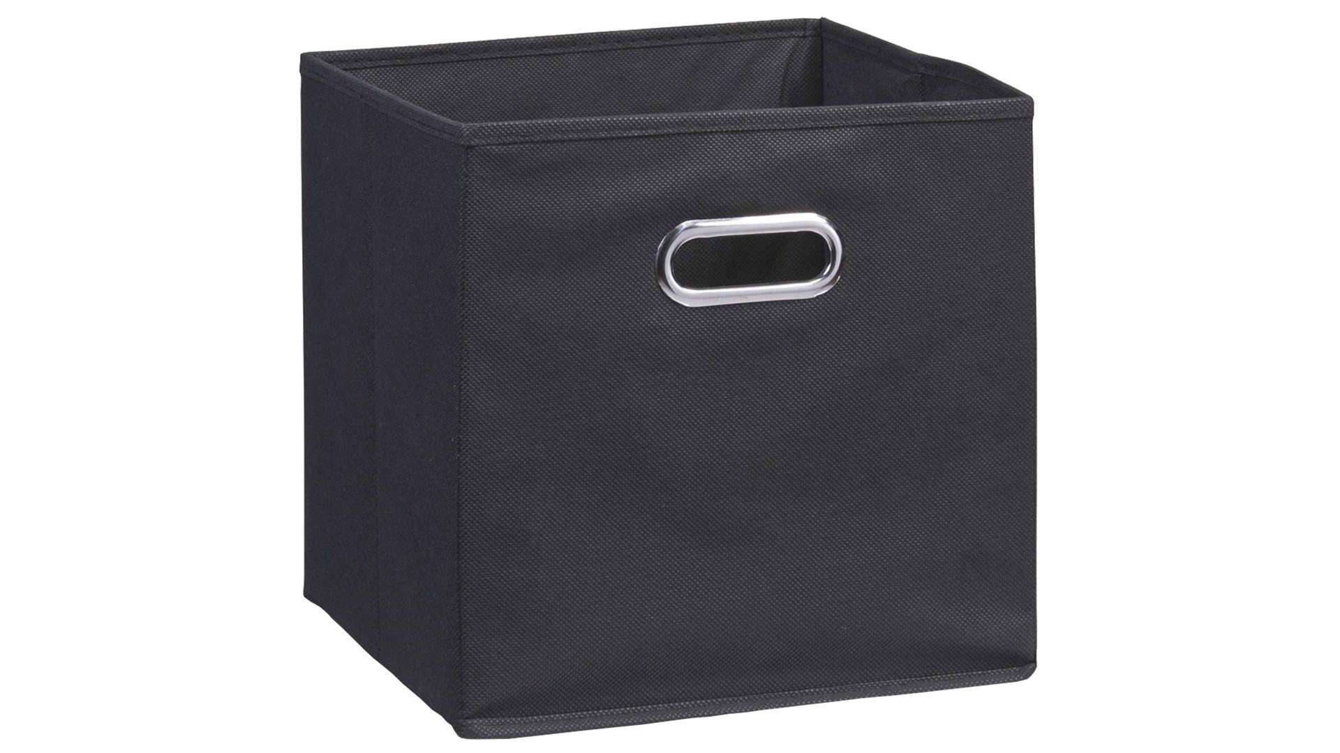 Faltbox Zeller present aus Stoff in Schwarz Faltbox Lisa schwarzes Vlies – ca. 28 x 28 cm